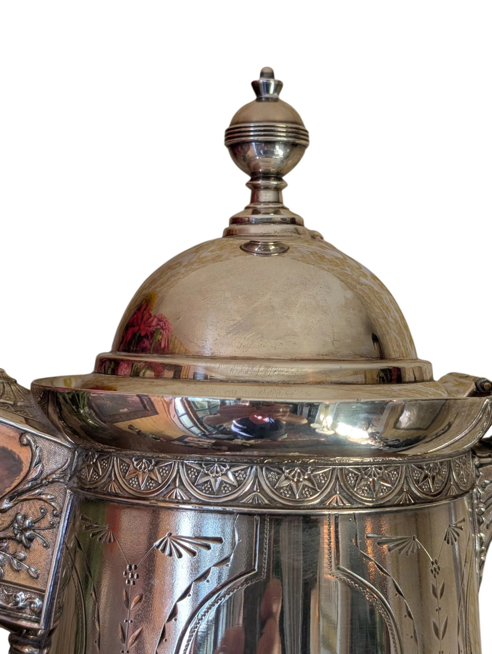 Late 19th Century Victorian Silverplate Water Pitcher, Derby Silver Co - 2