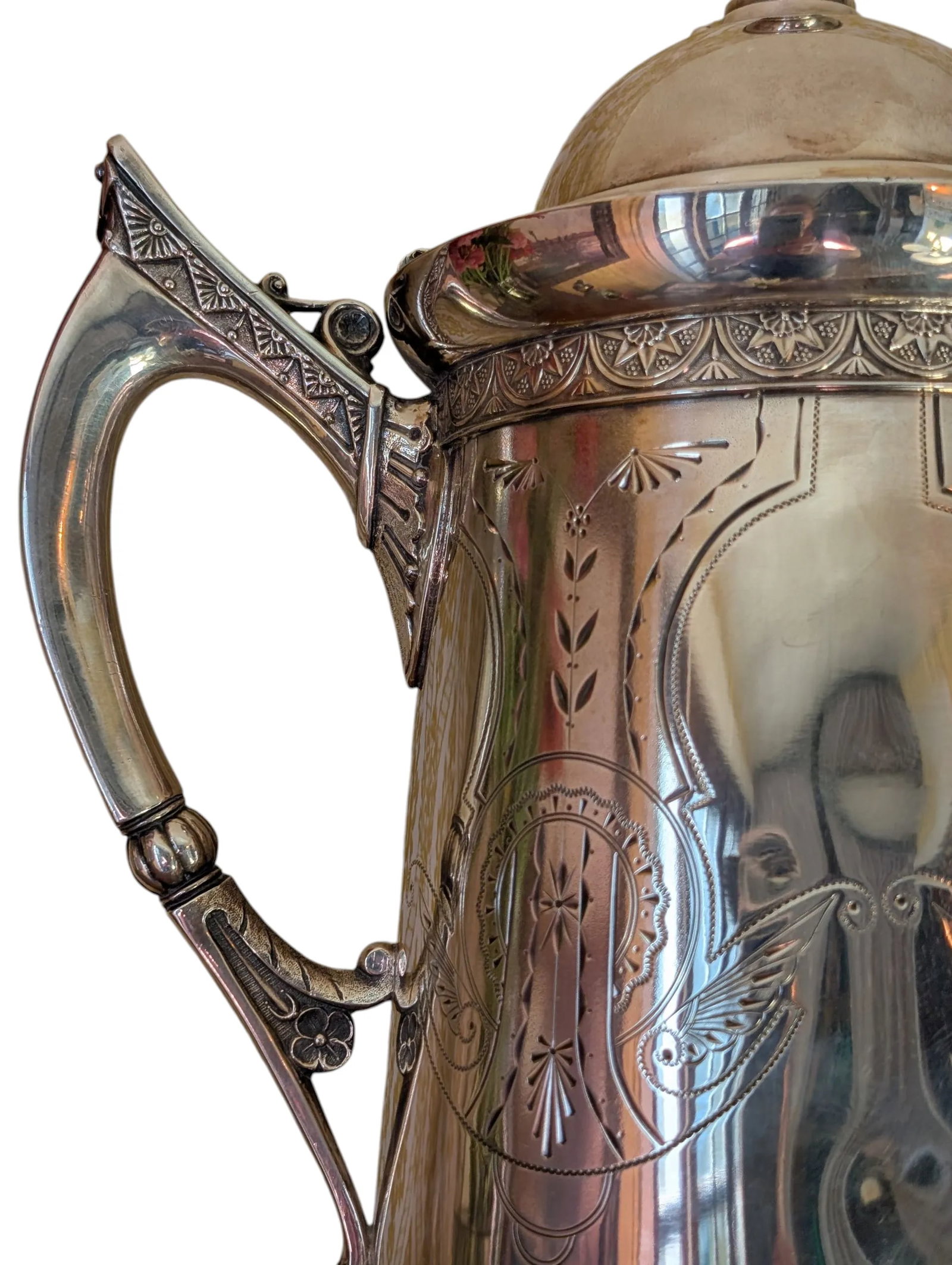 Late 19th Century Victorian Silverplate Water Pitcher, Derby Silver Co - 3