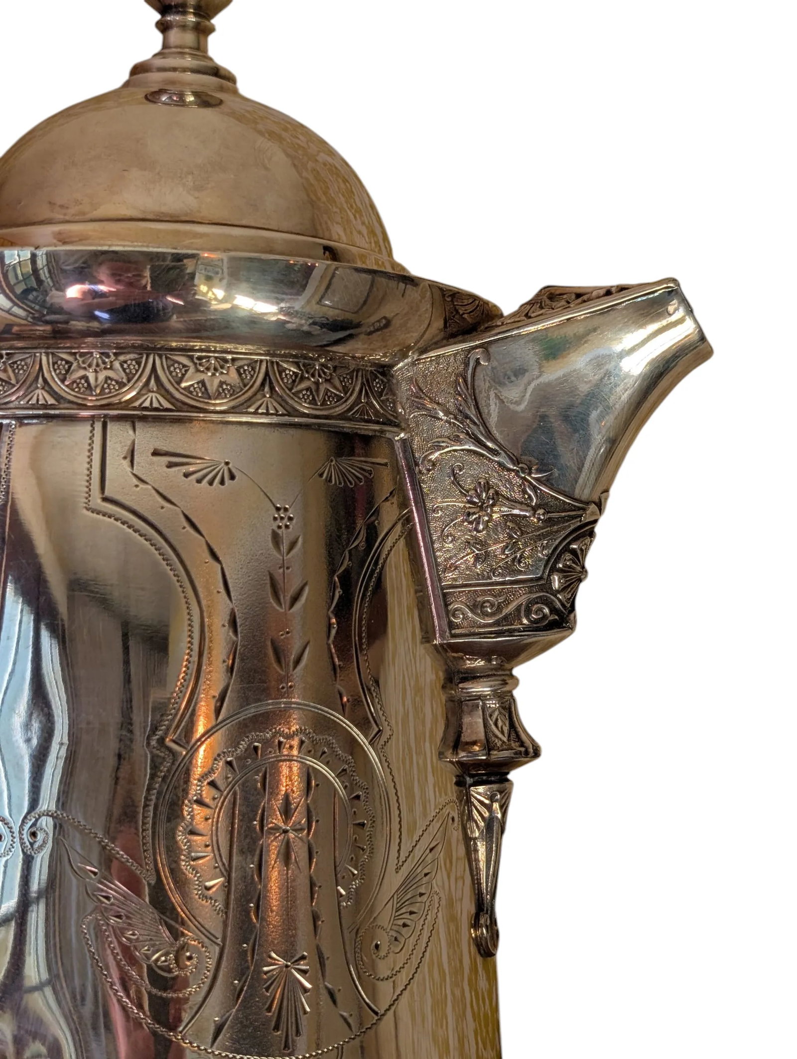 Late 19th Century Victorian Silverplate Water Pitcher, Derby Silver Co - 9
