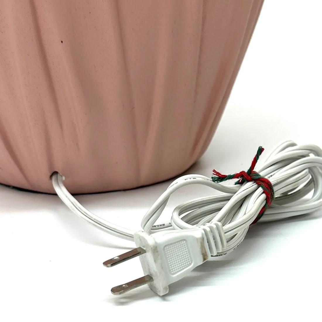 Faux Bow Pink Plaster Table Lamp Attributed to John Dickinson, 1970s - 8
