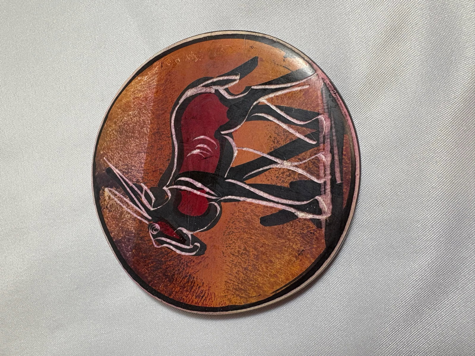 African Clay Sculpted Heavy Coaster Set Illustrating Various African Animal. - 5