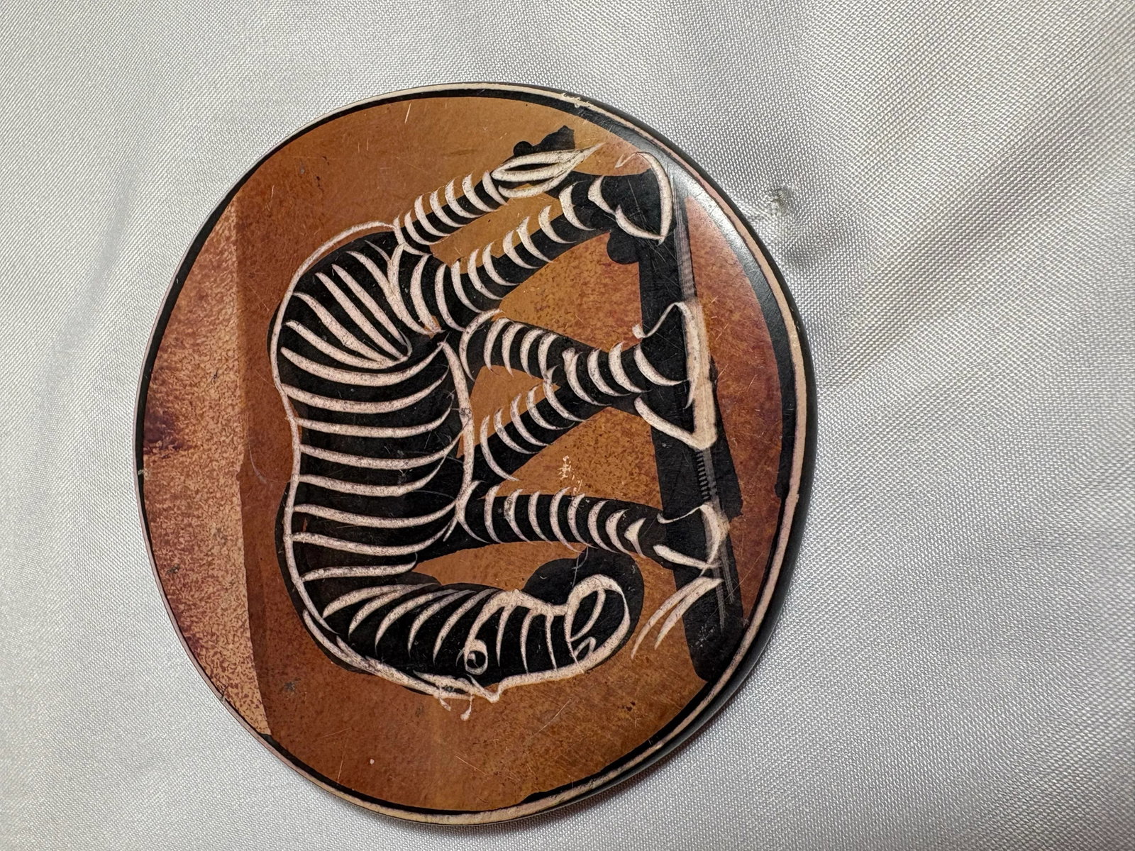 African Clay Sculpted Heavy Coaster Set Illustrating Various African Animal. - 6