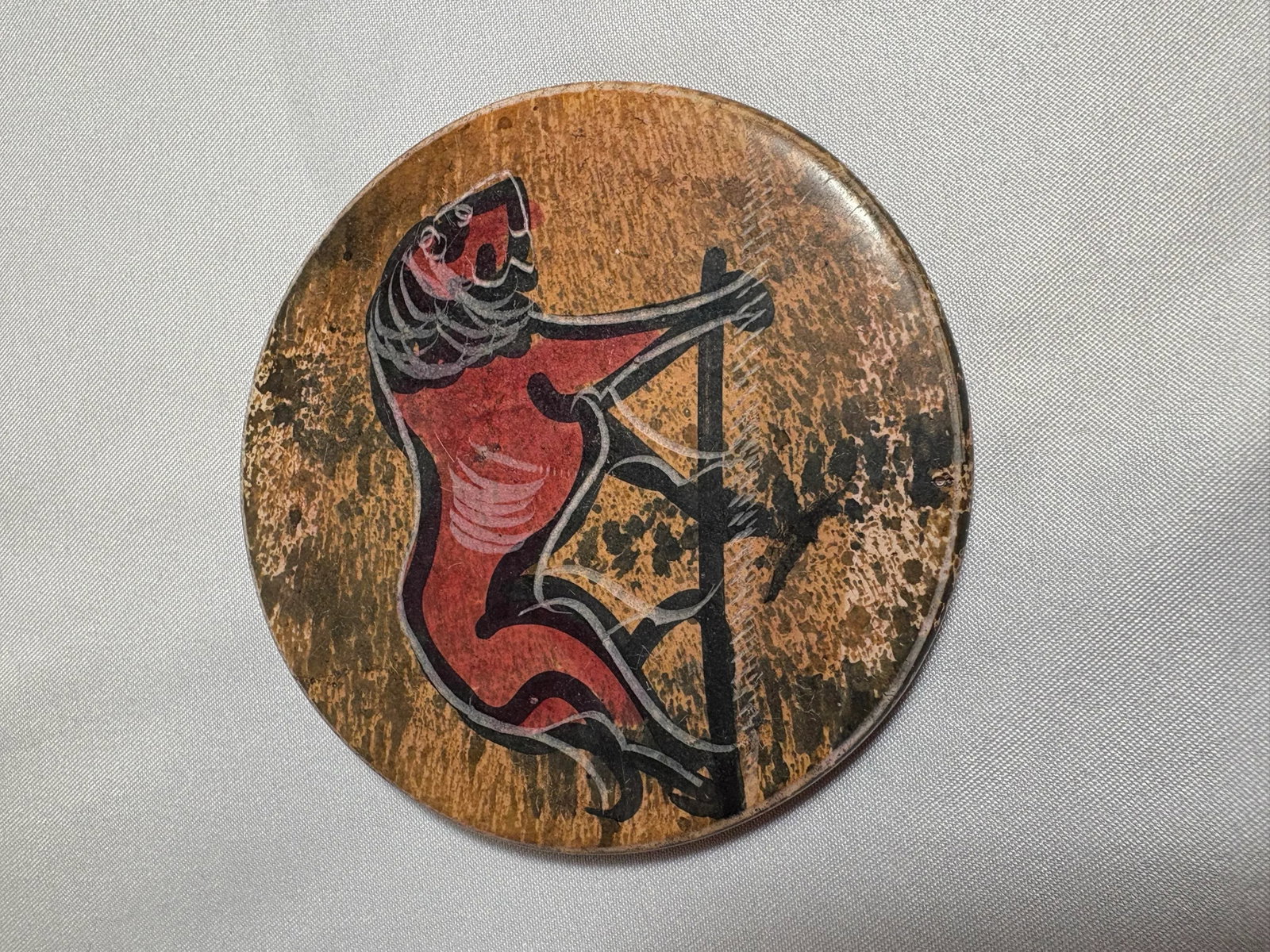 African Clay Sculpted Heavy Coaster Set Illustrating Various African Animal. - 8