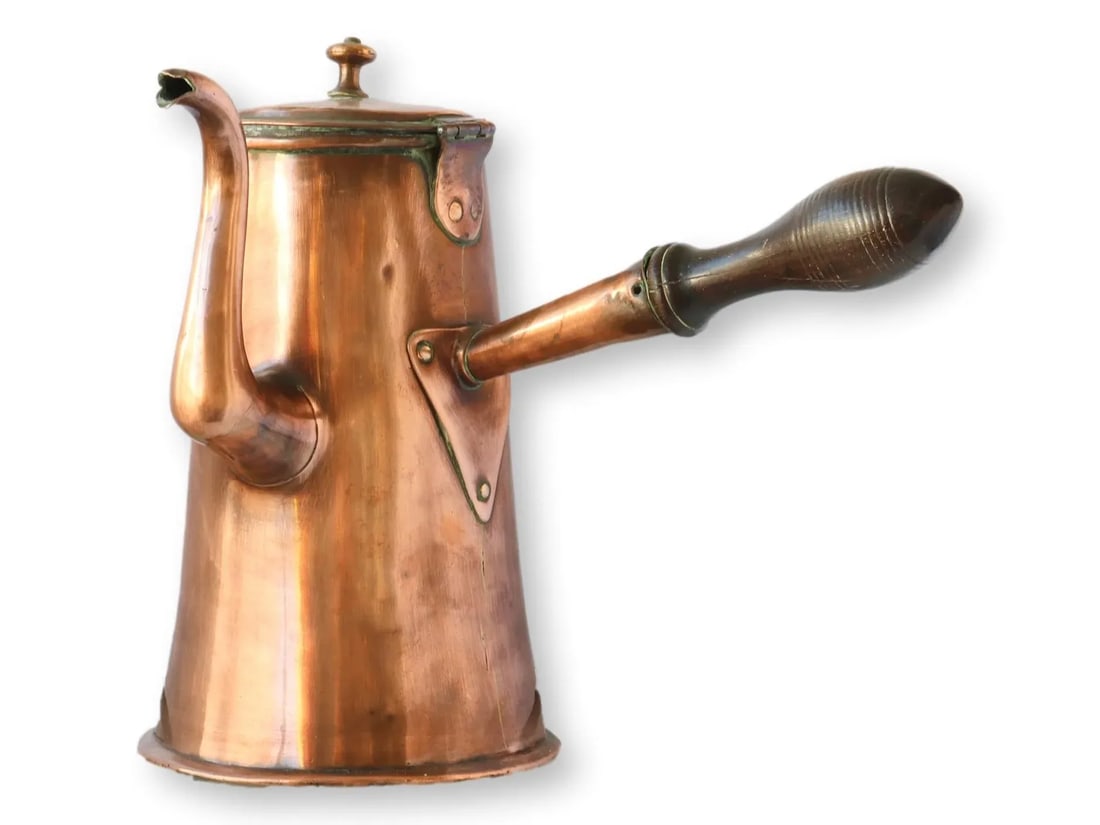 Antique English Copper Chocolate Pot - 3