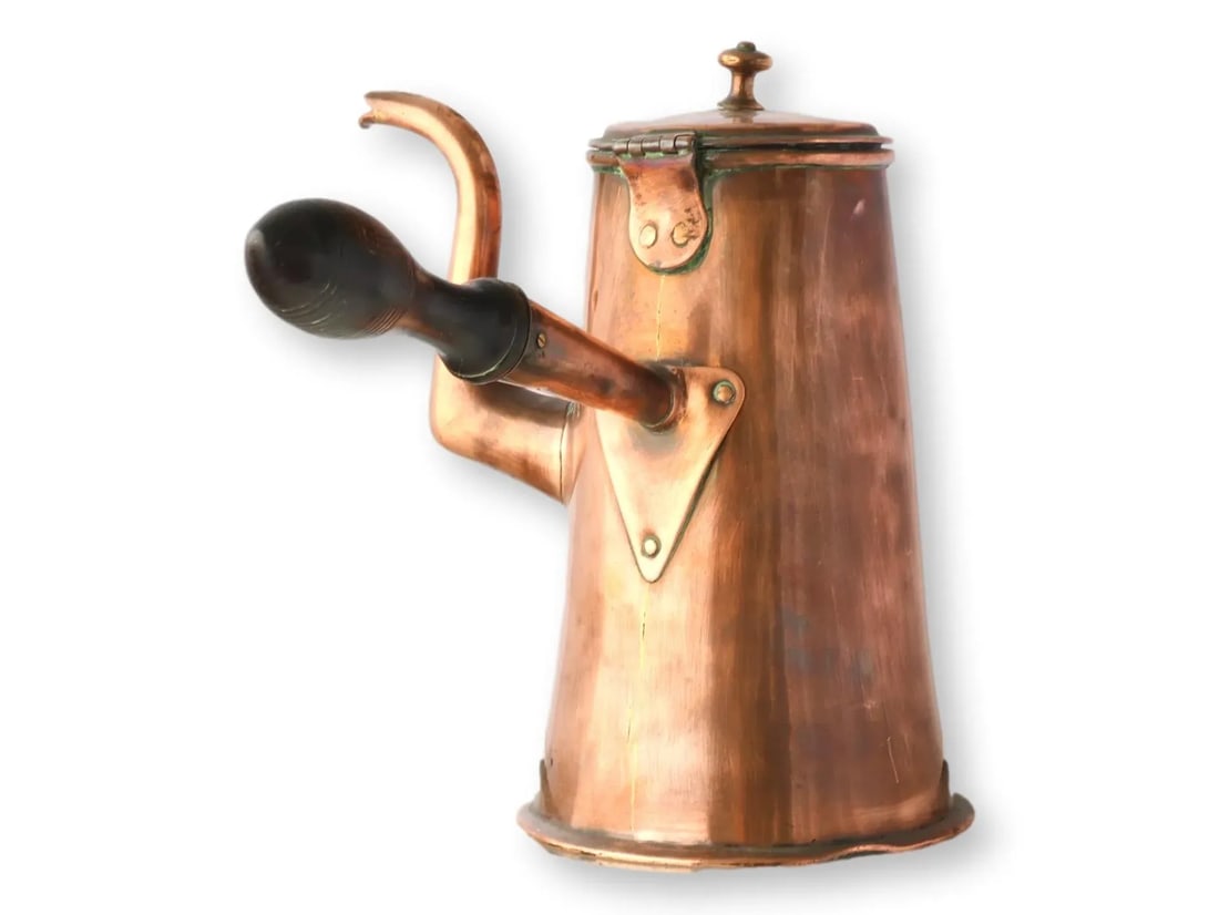 Antique English Copper Chocolate Pot - 5