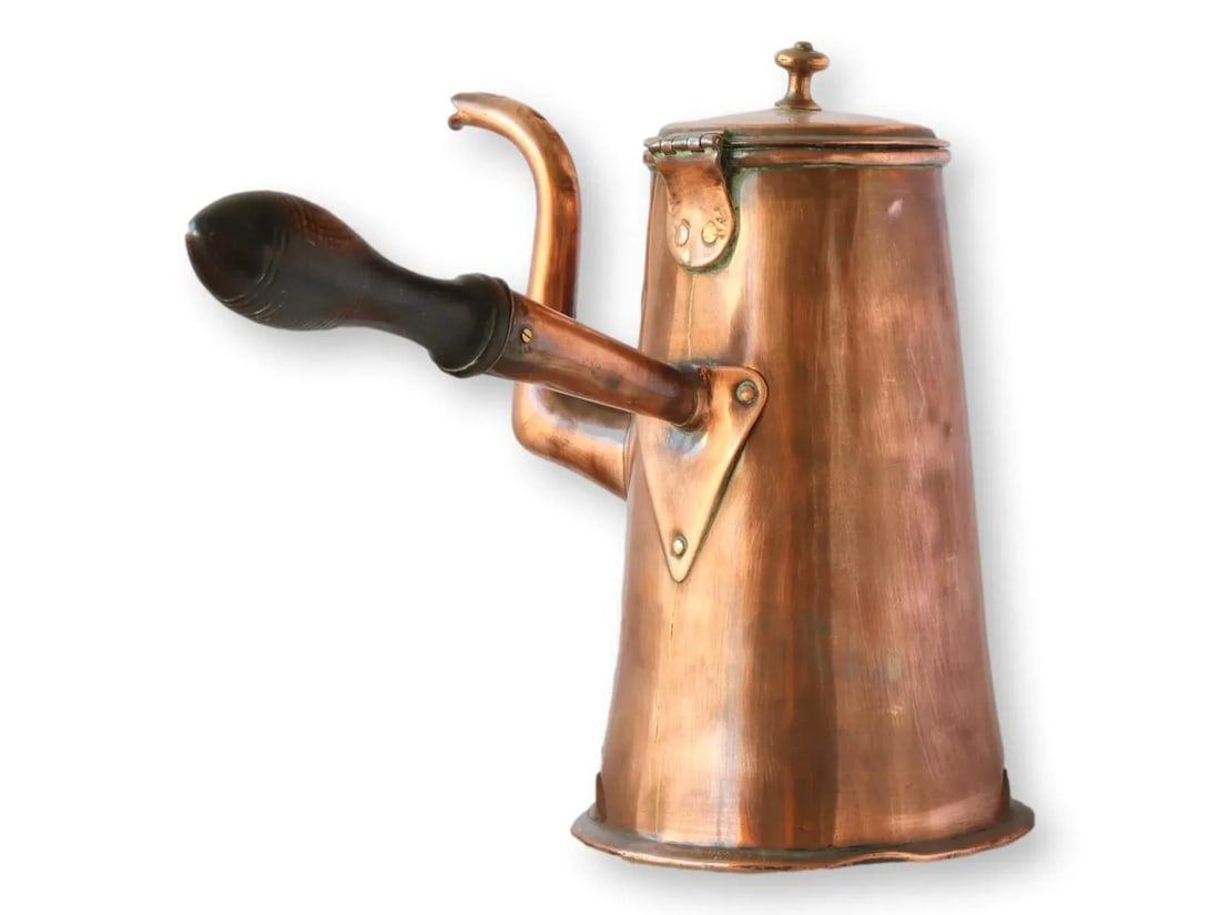 Antique English Copper Chocolate Pot - 6