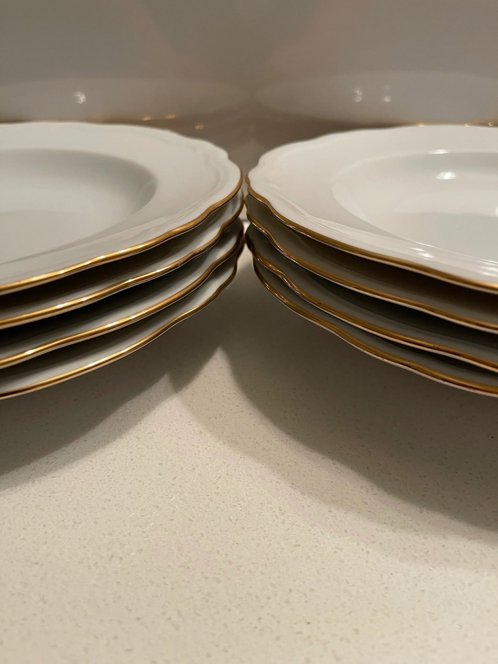 Late 20th Century Mikasa Gold Coin Soup Bowls - Set of 8 - 11