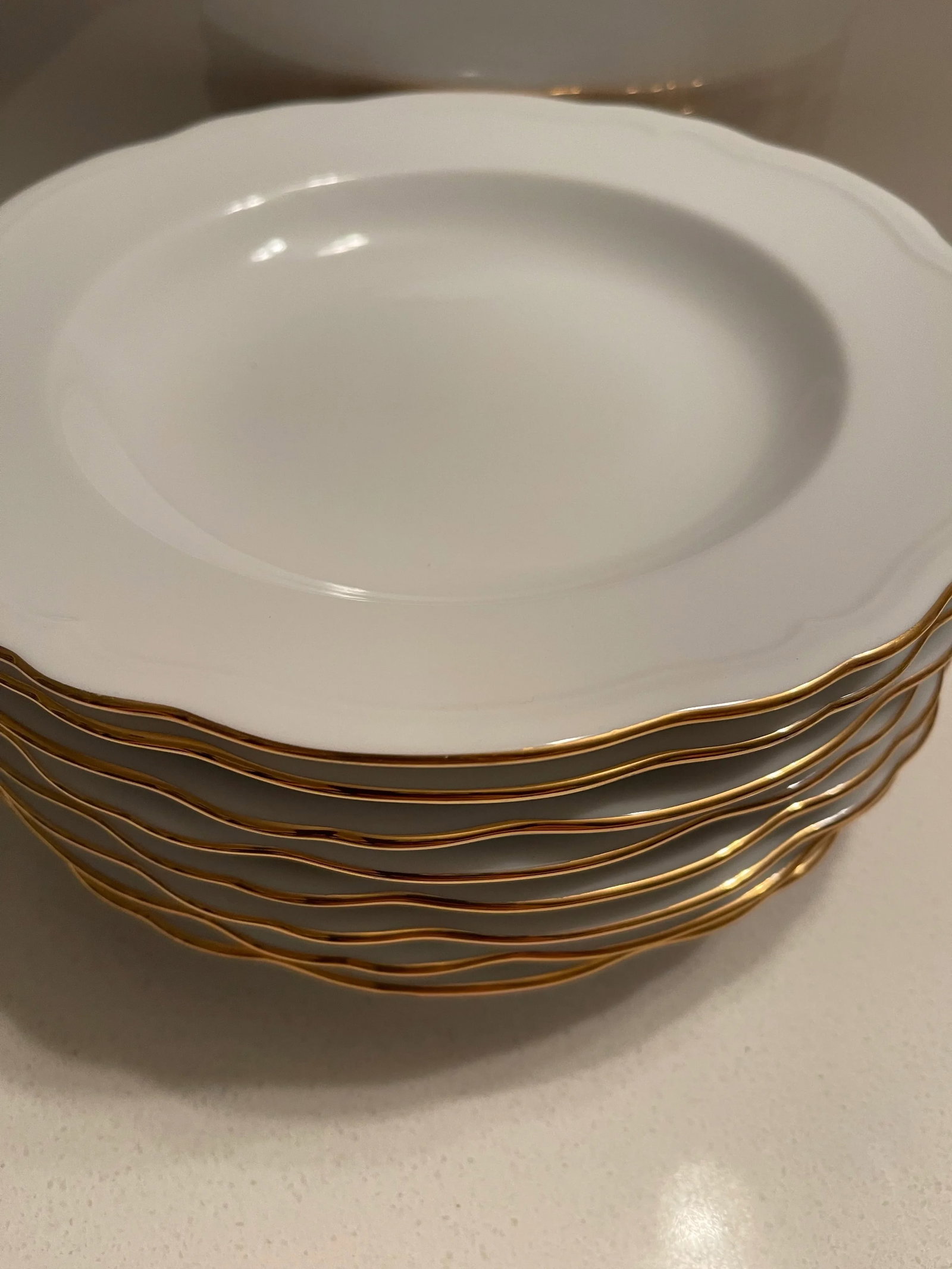 Late 20th Century Mikasa Gold Coin Soup Bowls - Set of 8 - 3