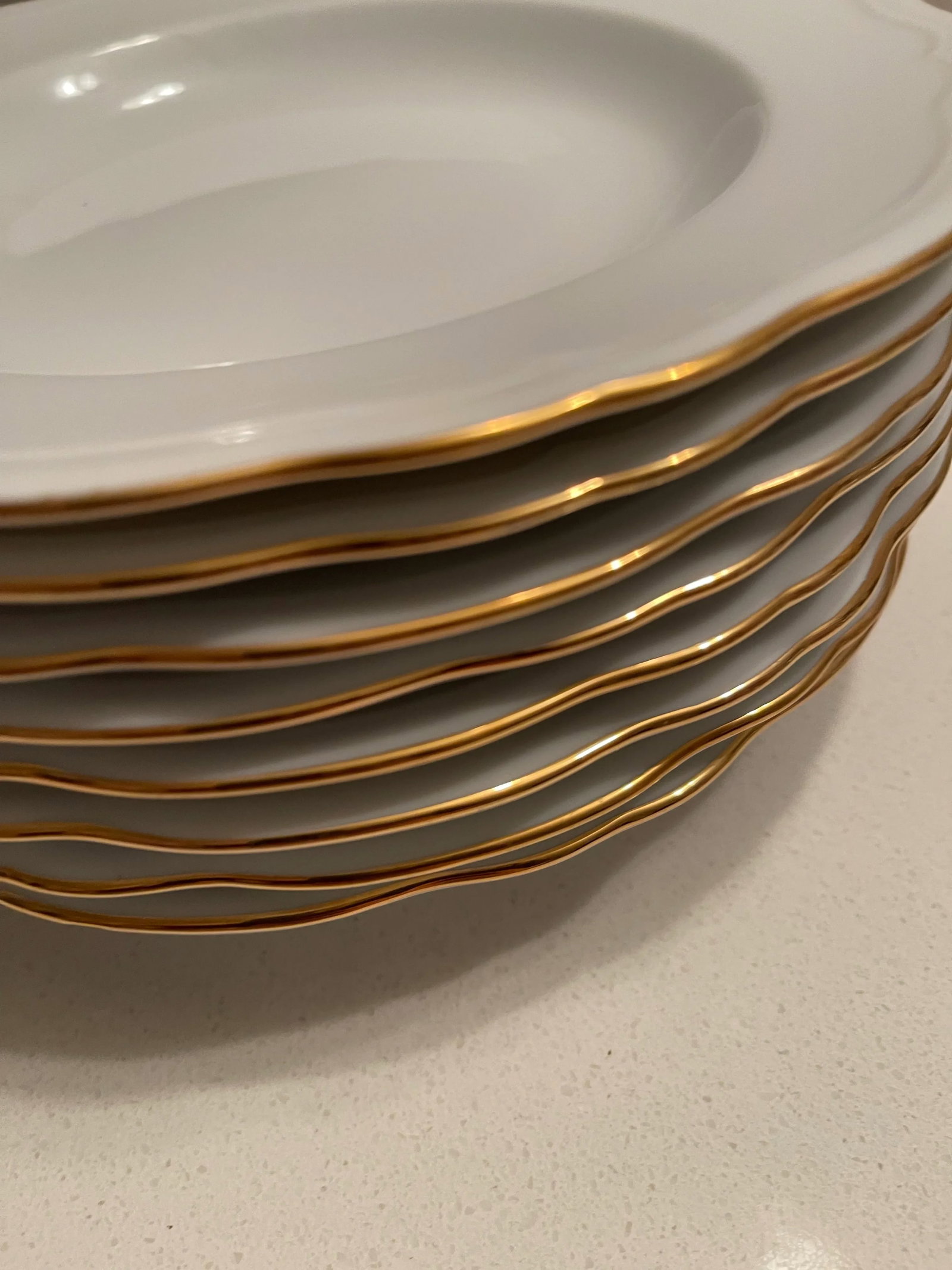 Late 20th Century Mikasa Gold Coin Soup Bowls - Set of 8 - 4