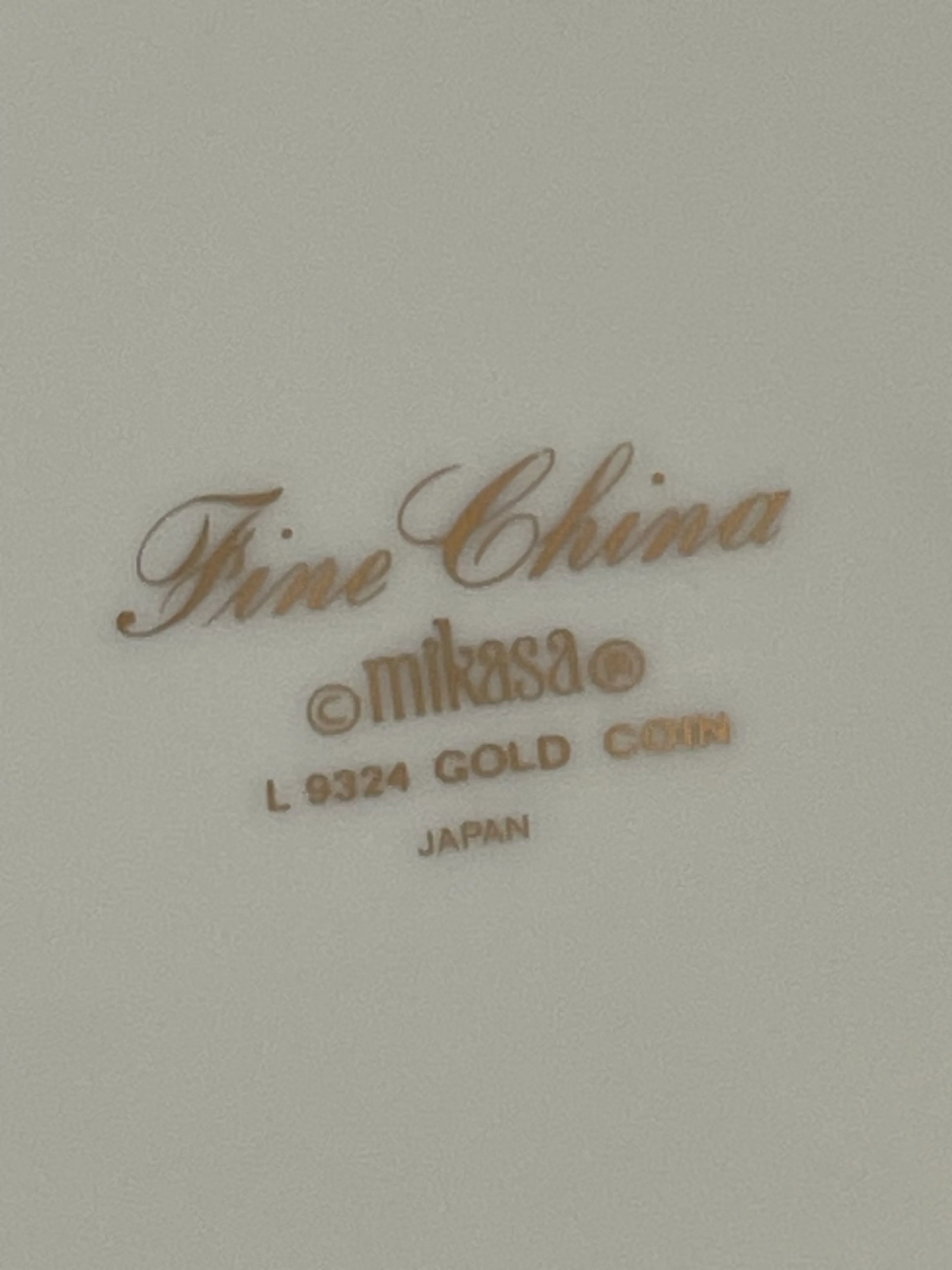Late 20th Century Mikasa Gold Coin Salad Plates - Set of 8 - 10