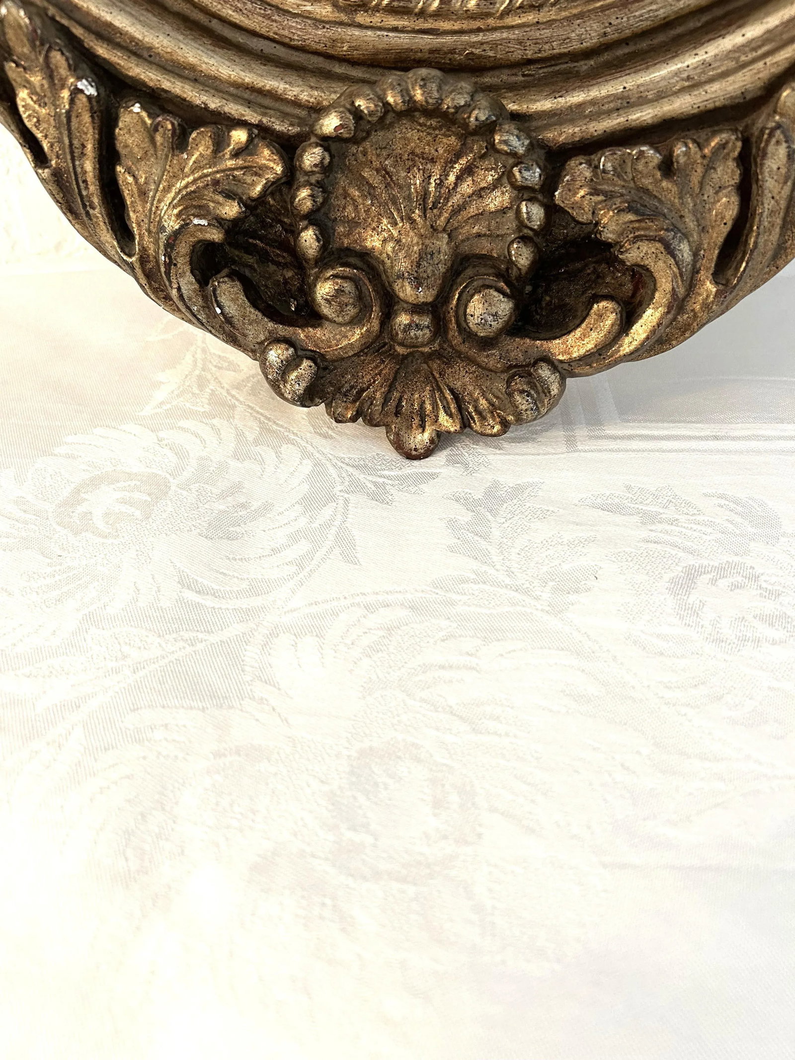 Mid-Century Syroco Rococo Gilded Wall Mirror - 4
