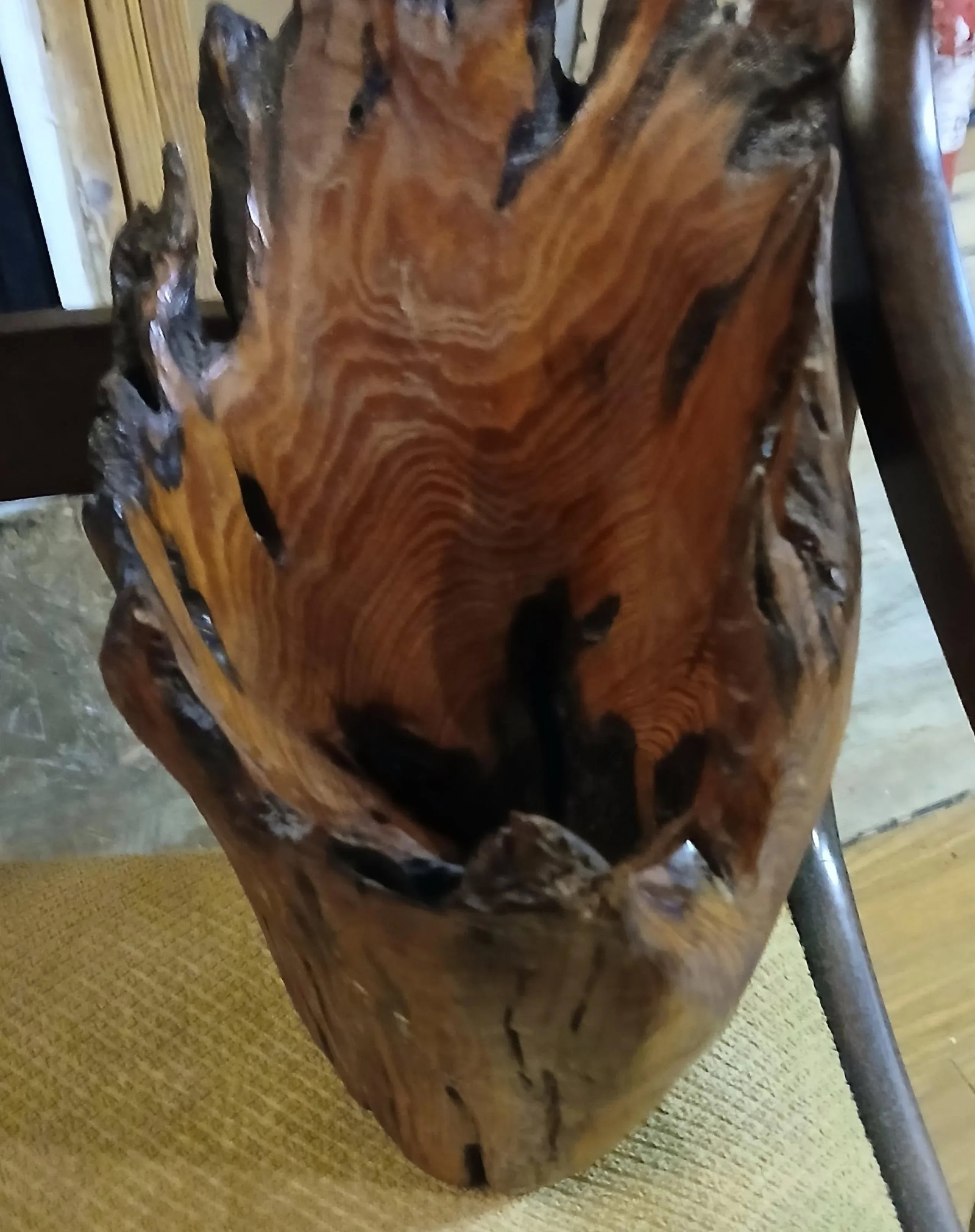 Cypress Wood Handmade Freeform Bowl - 2