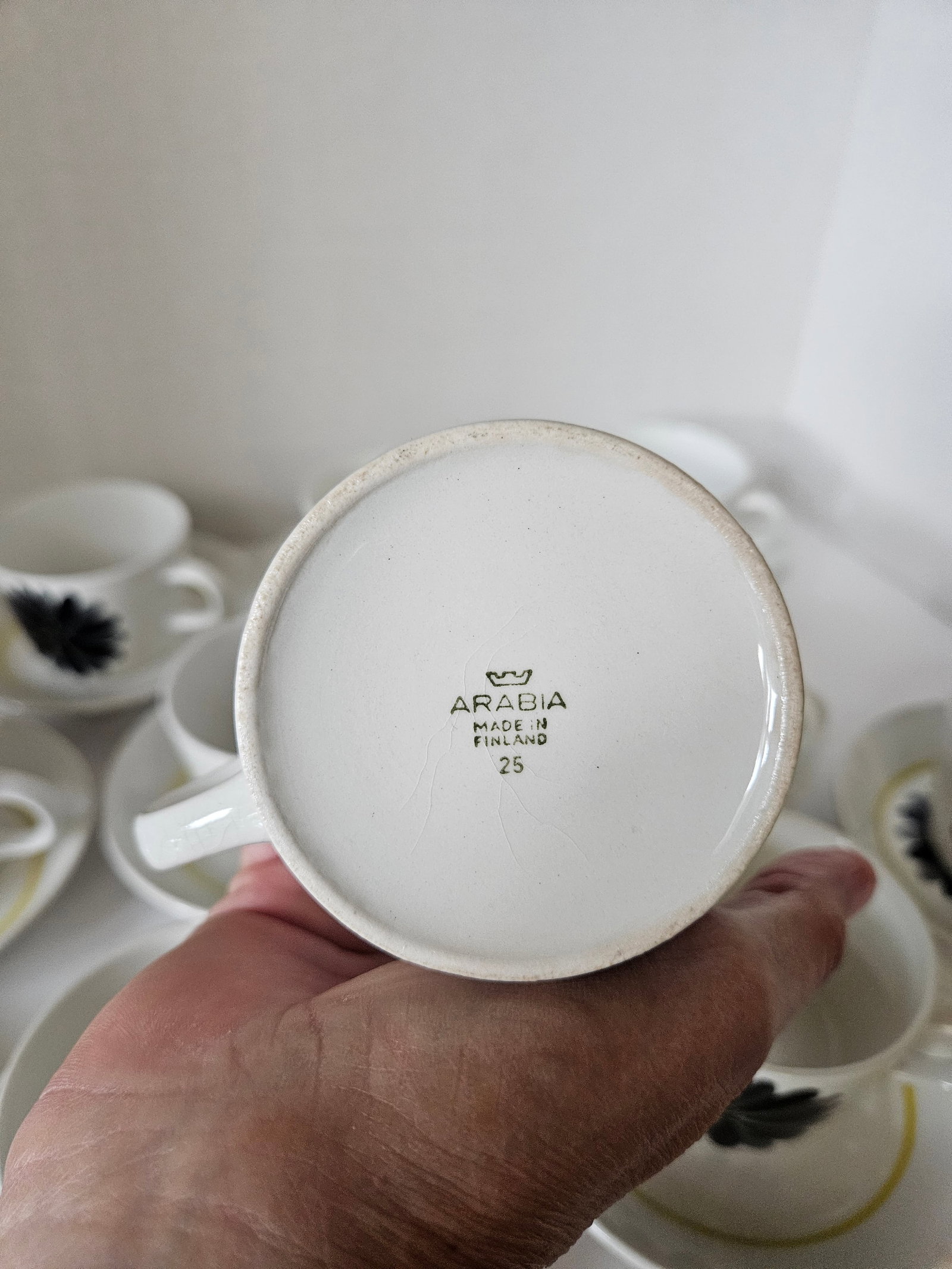 1960s Mid Century Modern Arabia Made in Finland Lea Pattern - 31 Pcs - 7