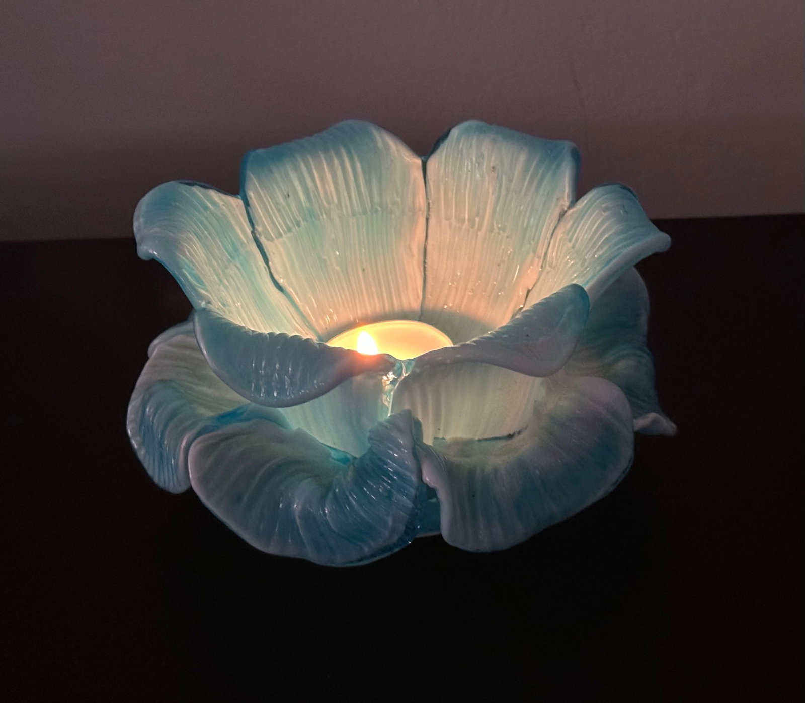 Fratelli Toso Italian Murano Glass Flower Petal Bowl Candle Votive Holders - 11