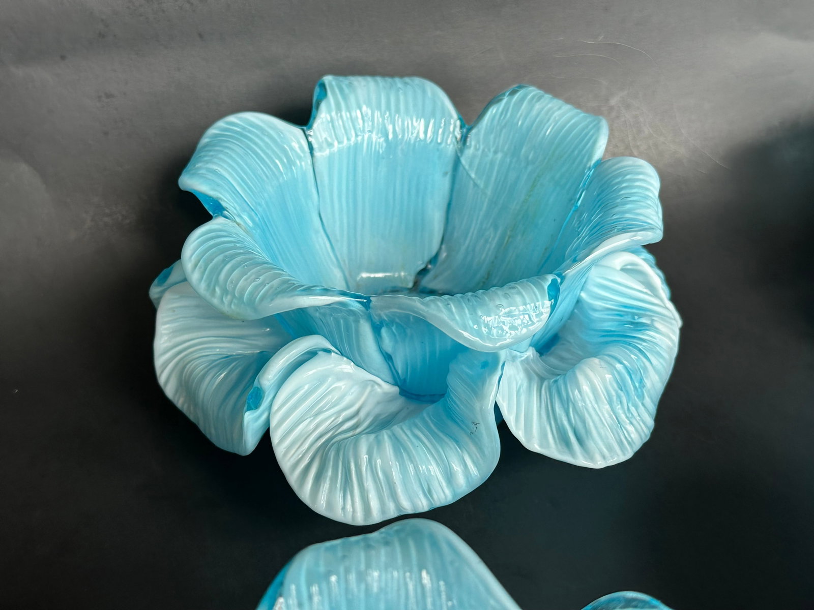 Fratelli Toso Italian Murano Glass Flower Petal Bowl Candle Votive Holders - 12