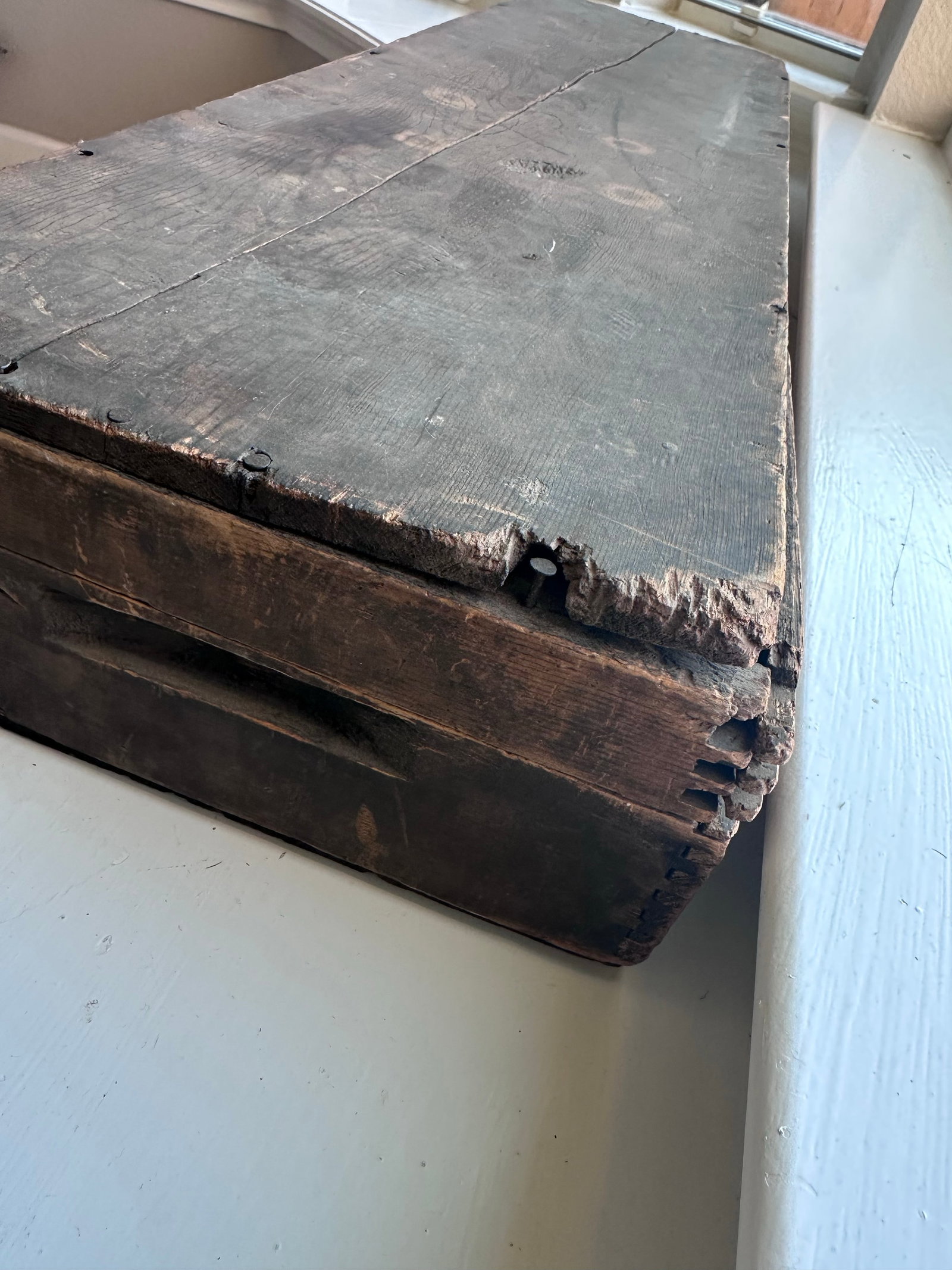 Early 19th Century Primitive American Carpenter's Tool Chest - 36 Inches - 3