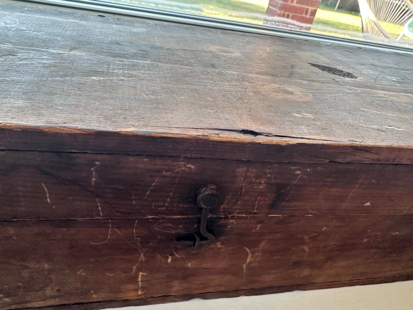 Early 19th Century Primitive American Carpenter's Tool Chest - 36 Inches - 6