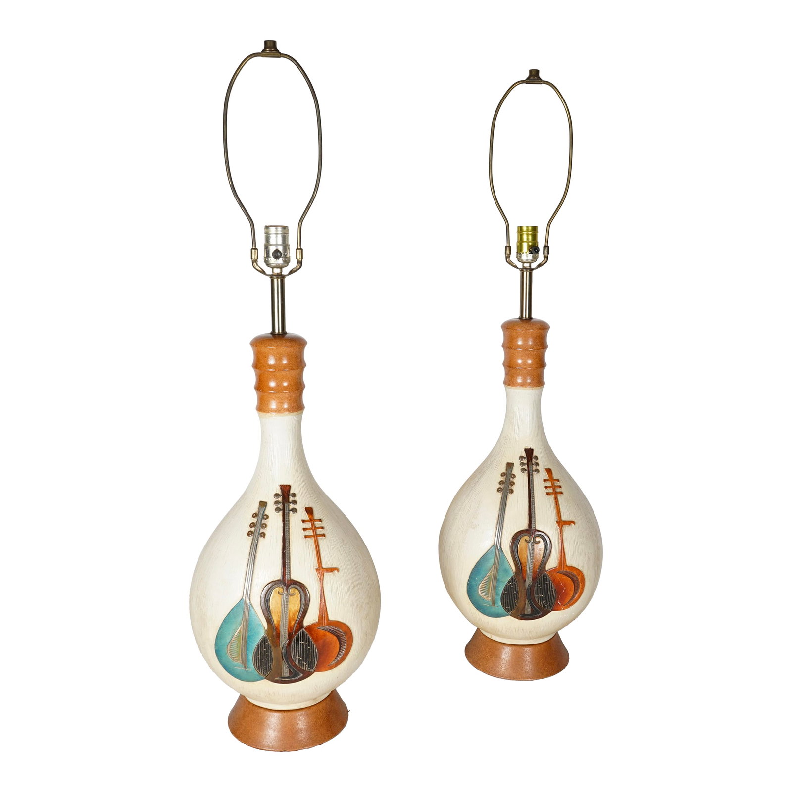 Vintage Fortune Table Lamps Set of 2: Vintage Fortune Table Lamps a perfect set of lamps for your music room. Condition: Alterations: Original Condition Unaltered Imperfections: Some Imperfections Condition Notes: Good Condition,