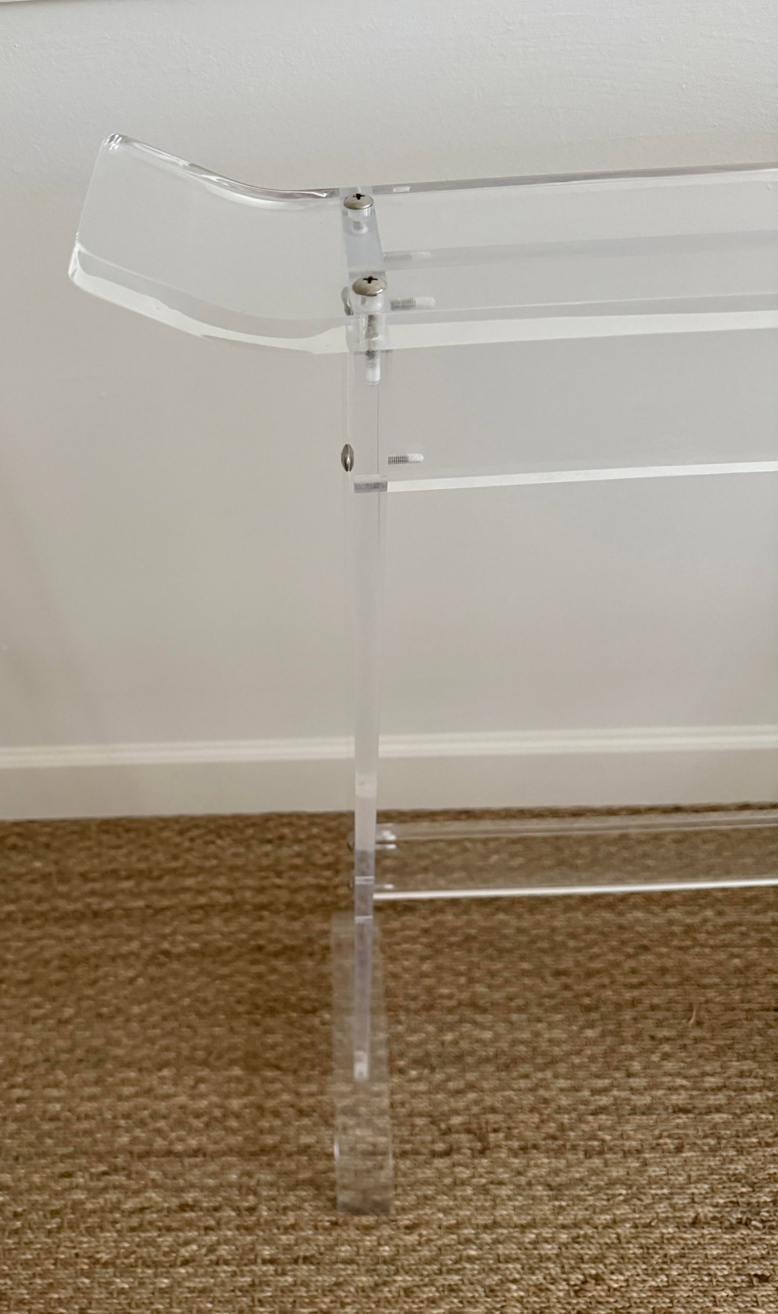 Vintage Heavy Lucite Blanket/Quilt Rack - 11