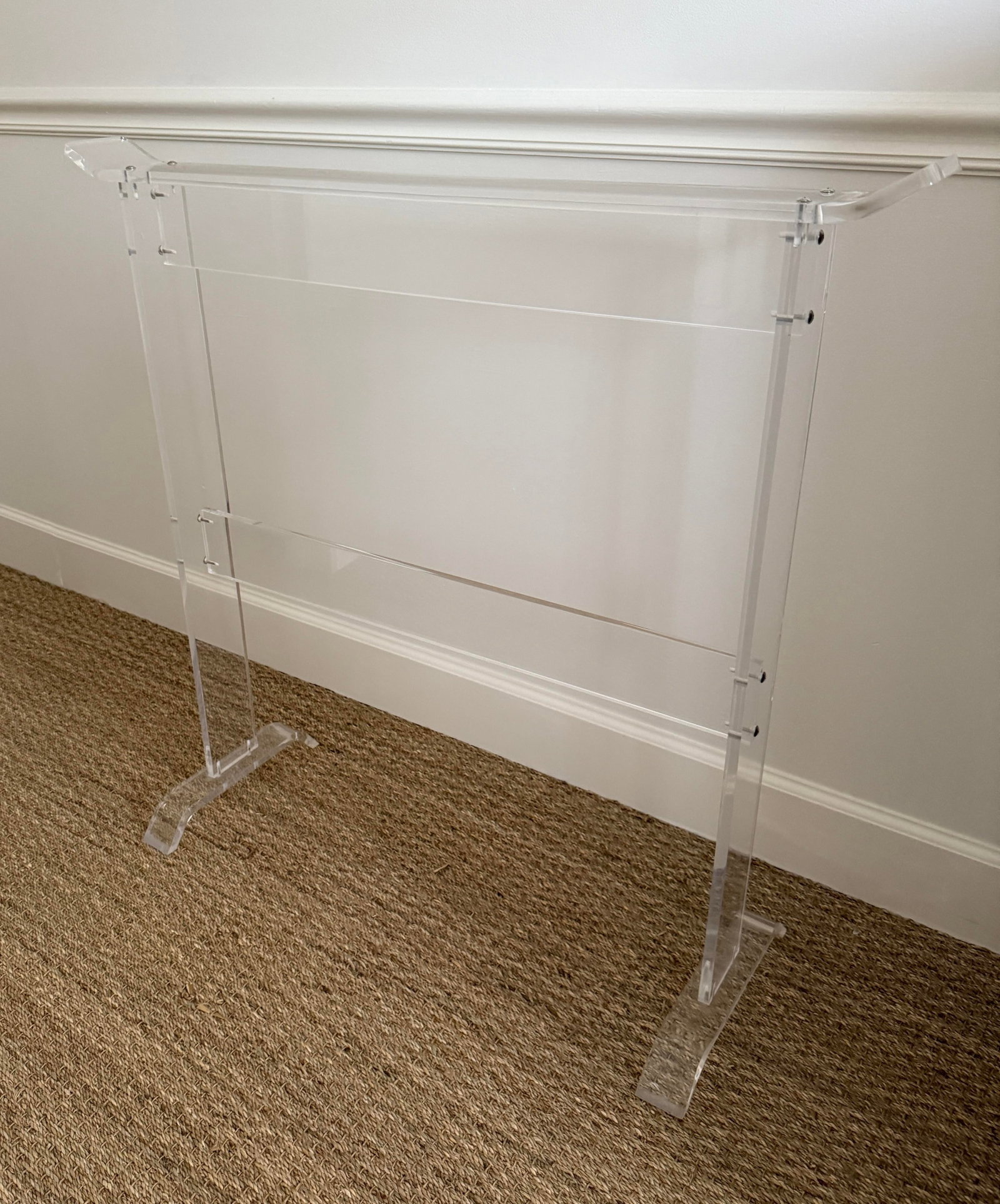 Vintage Heavy Lucite Blanket/Quilt Rack - 4