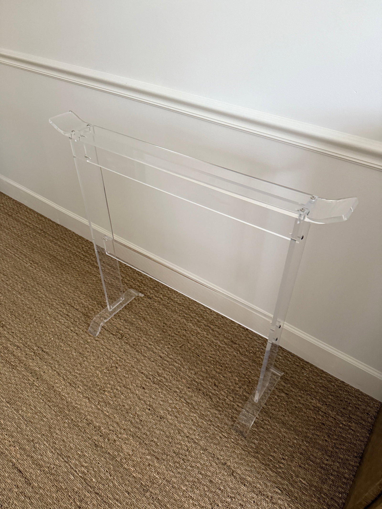 Vintage Heavy Lucite Blanket/Quilt Rack - 5