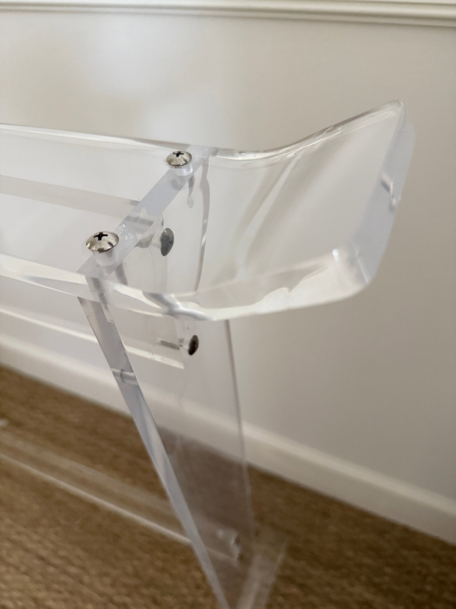 Vintage Heavy Lucite Blanket/Quilt Rack - 6