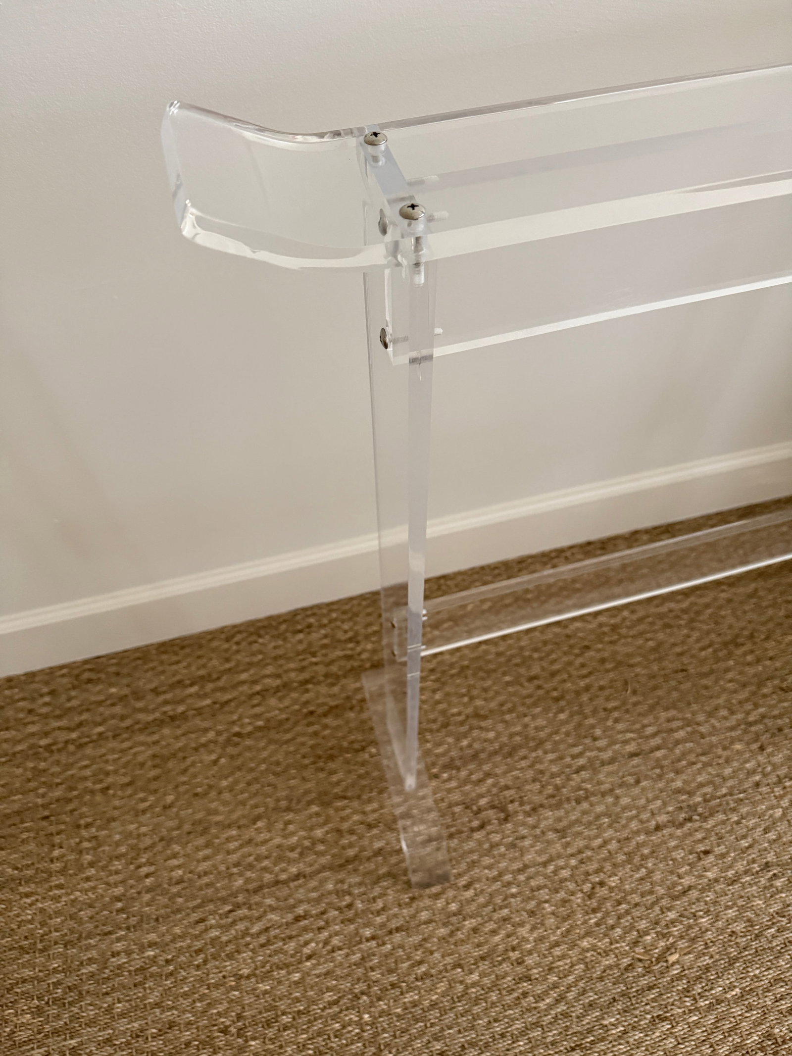 Vintage Heavy Lucite Blanket/Quilt Rack - 7