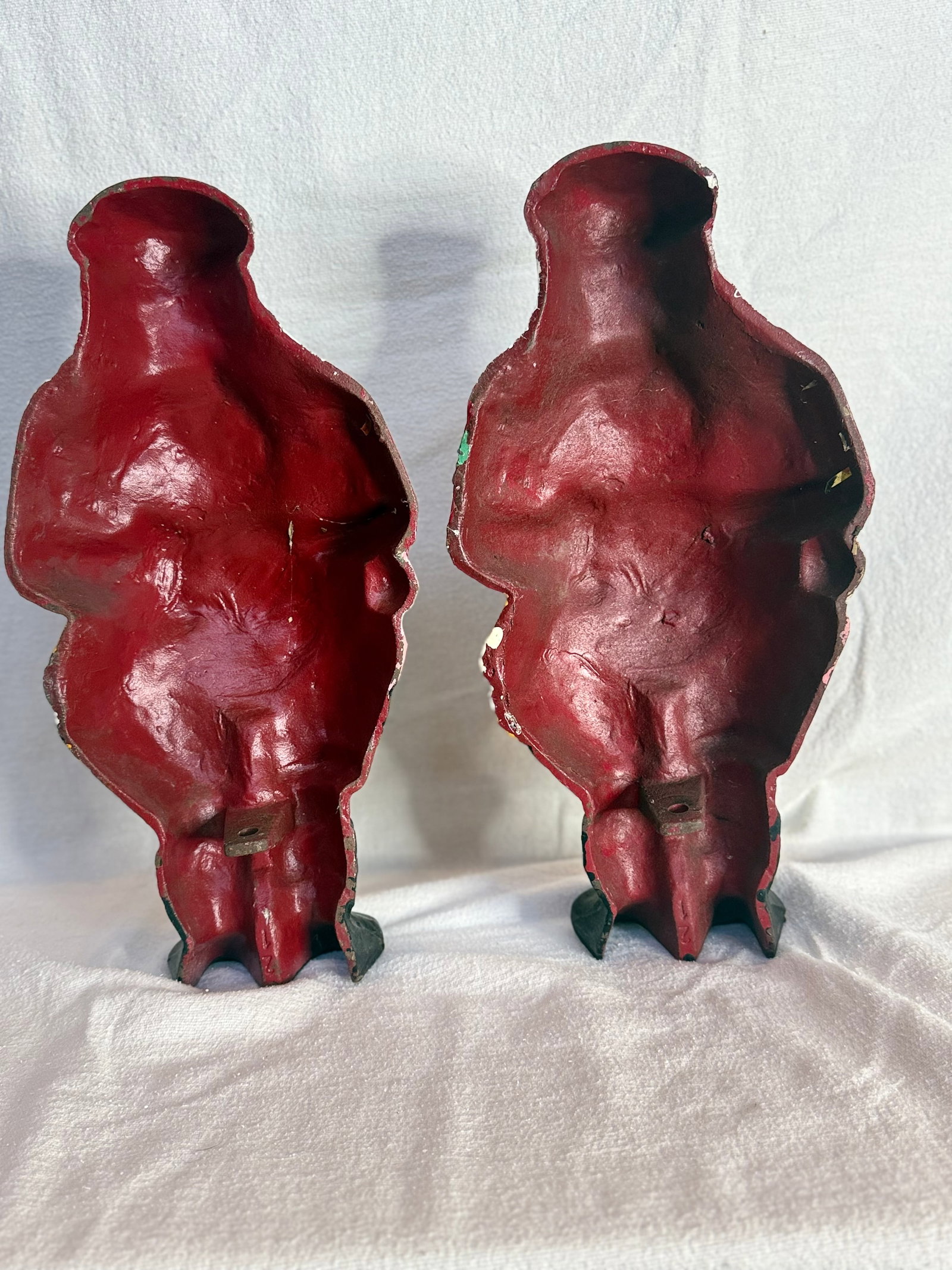 1940s Rare Santa Claus Cast Iron Andirons - 6