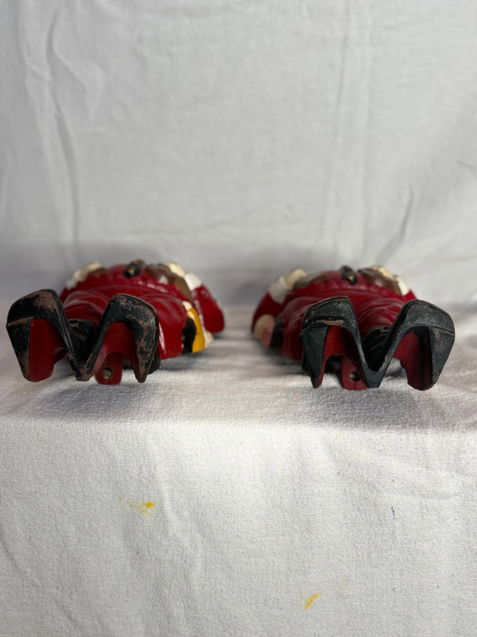 1940s Rare Santa Claus Cast Iron Andirons - 9