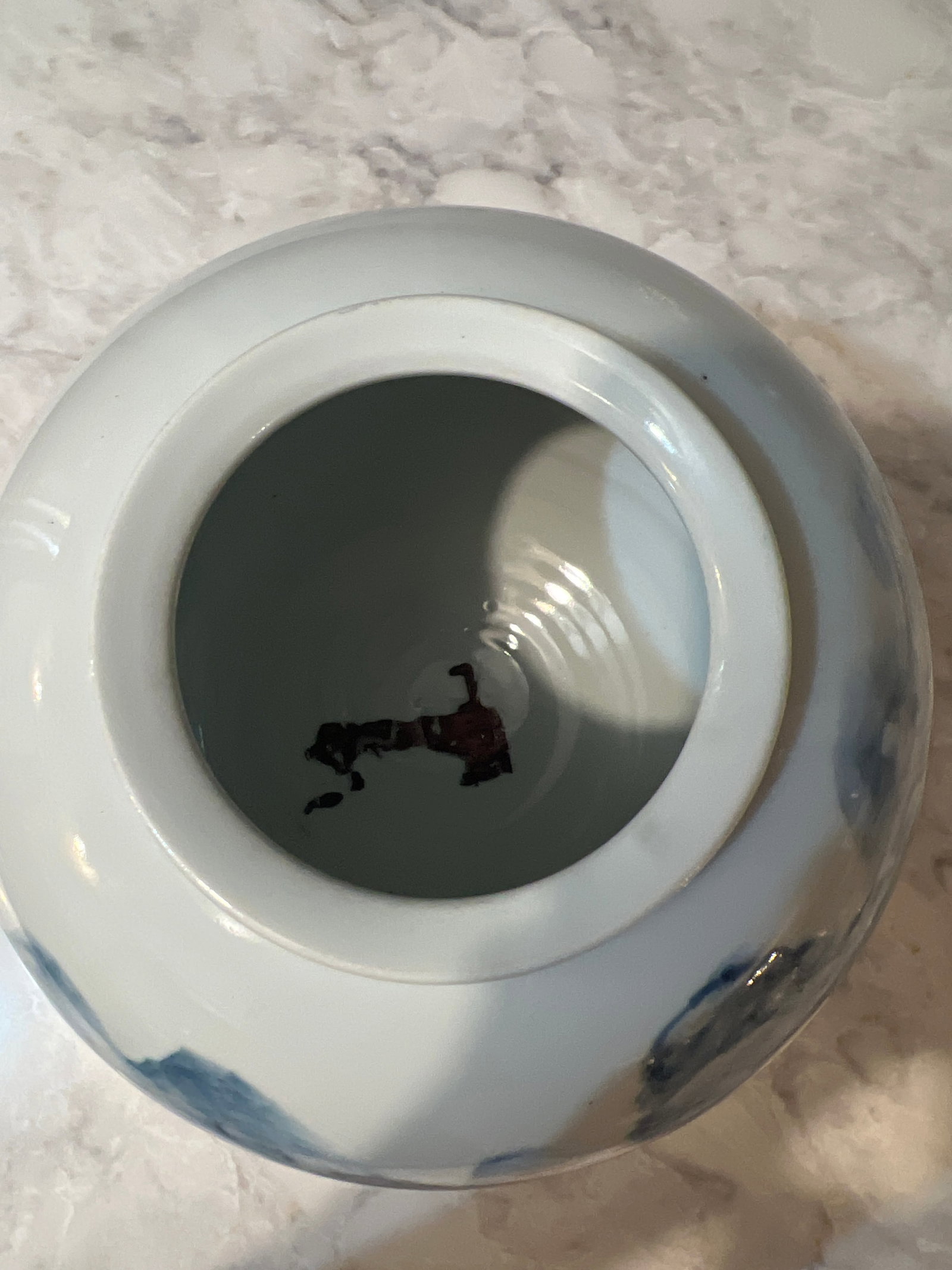 Fukagawa Mid 20 Th Century Entity Porcelain Vase Blue and White - 5