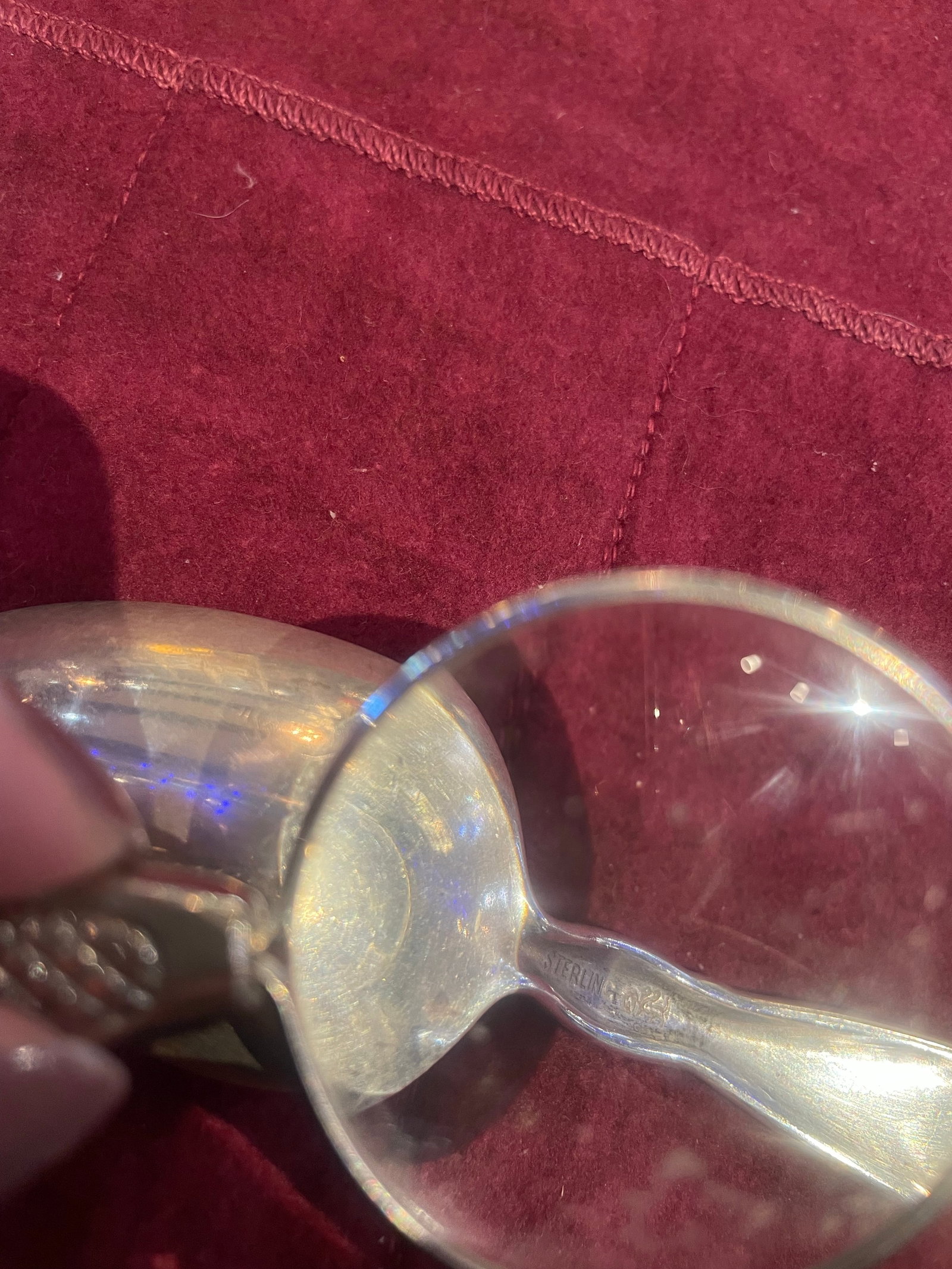 Late 19th Century Sterling Set /8 Spoons in "Lily of the Valley " Pattern by Whiting Manufacturing - 4