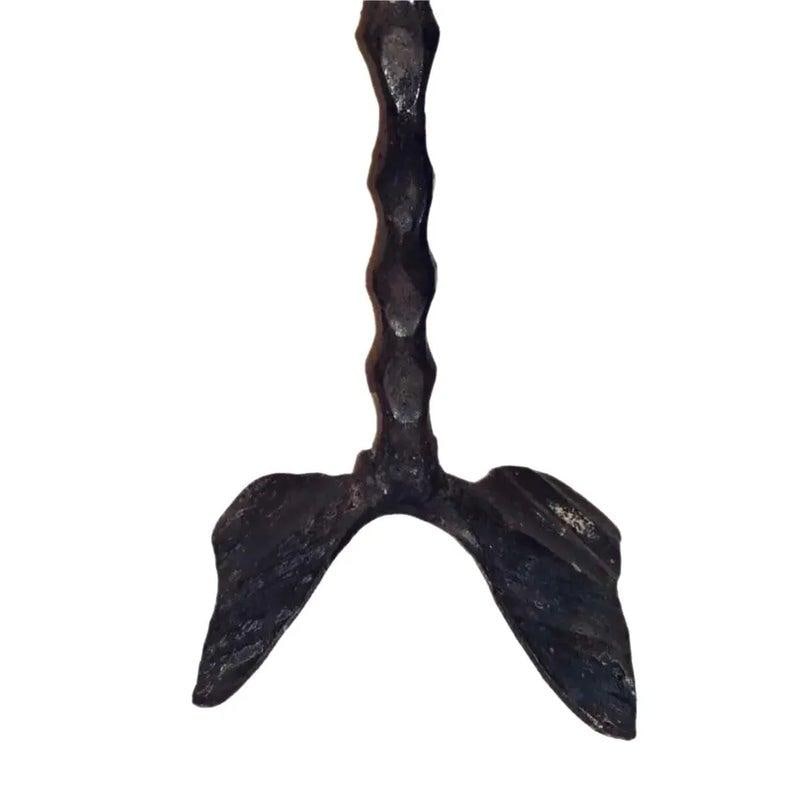 Sale Rare Vintage Mid Century Modern Enormous David Palumbo Hand Forged Steel Hanukkah Menorah - 3