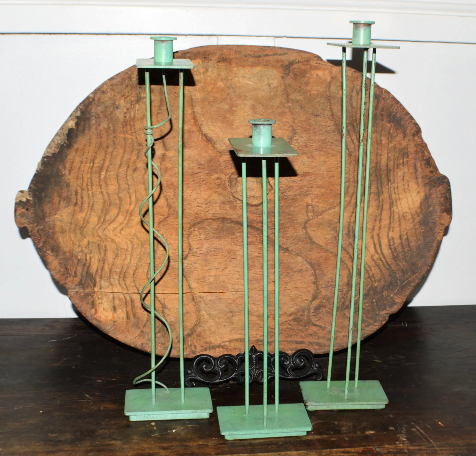 1980s Swid Powell Steven Holl Signed Architectural Prototypes Bronze Candlesticks - Set of 3 - 2