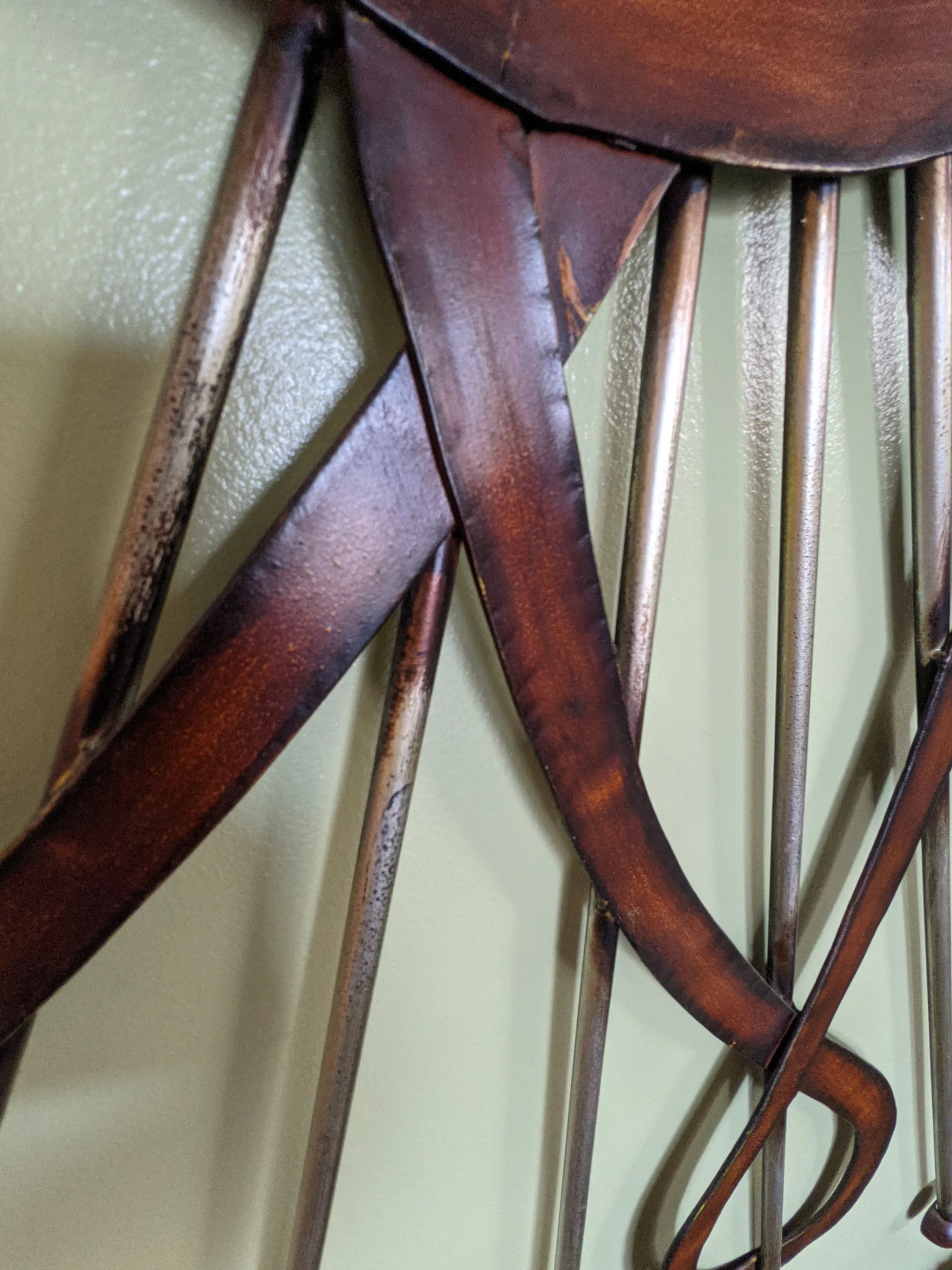 Mid-Century Jere Inspired Sunburst Metal Wall Sculpture - 10
