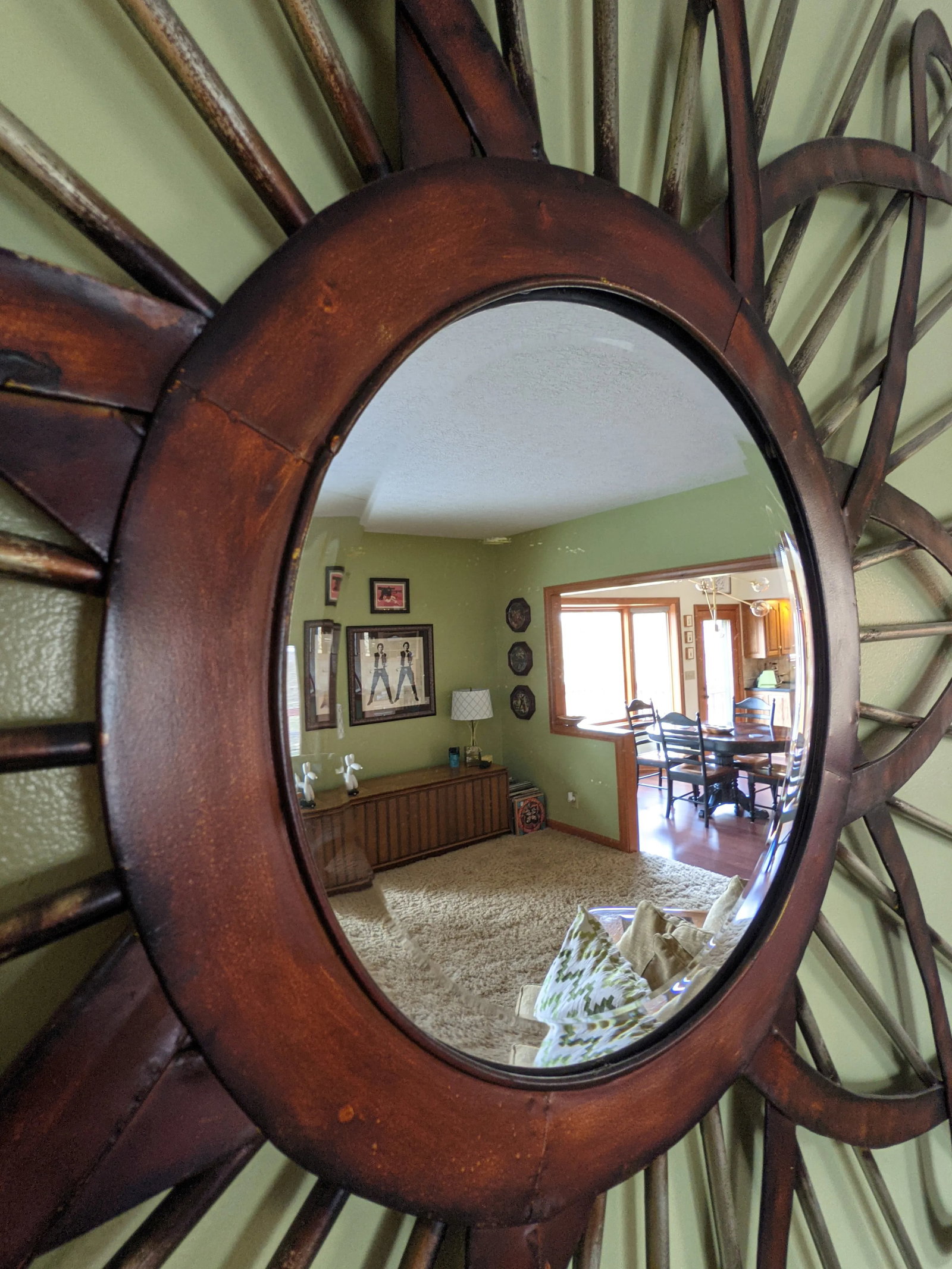 Mid-Century Jere Inspired Sunburst Metal Wall Sculpture - 11