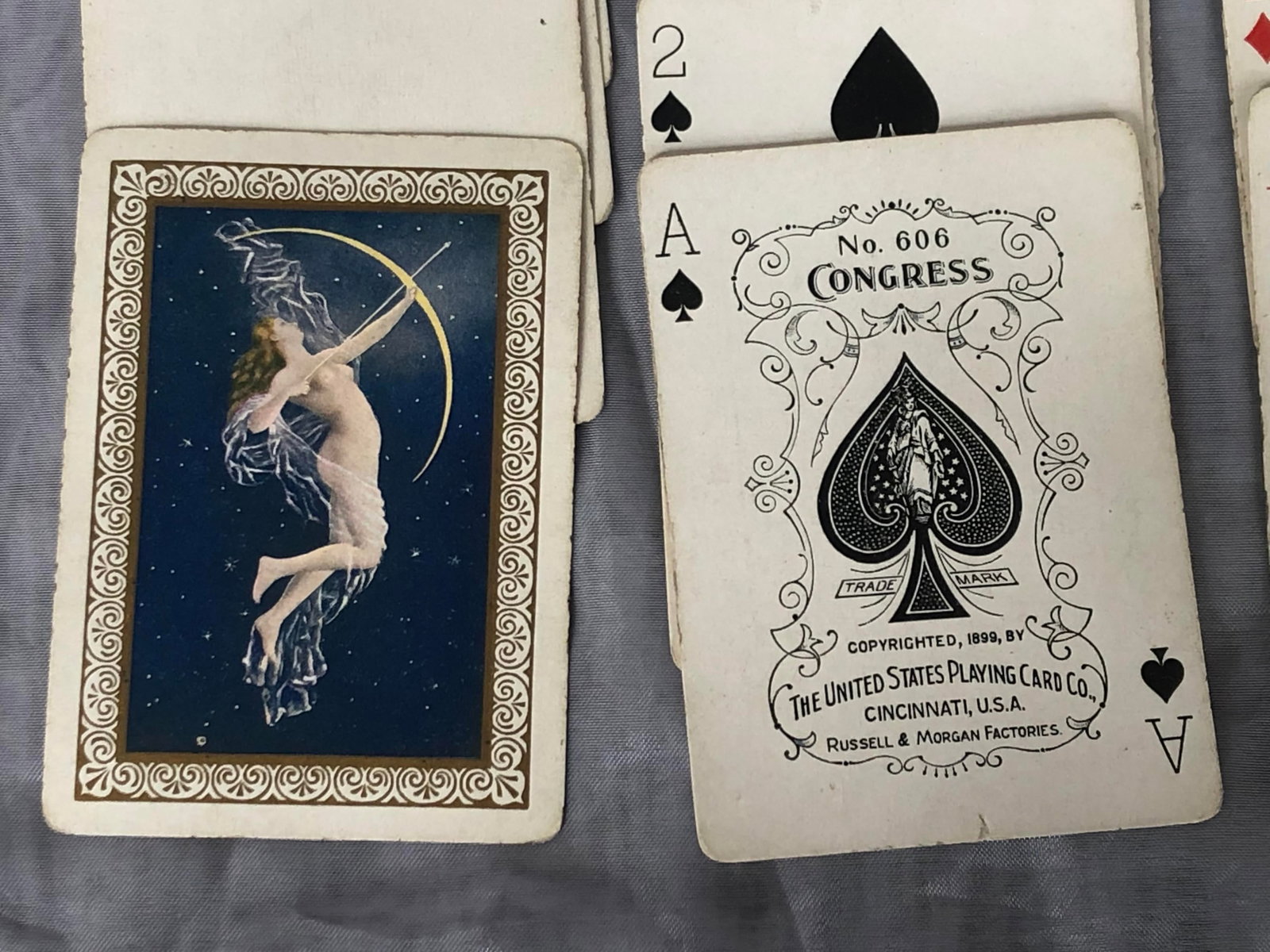 Classical Mythology Diana Russell Morgan Congress Playing Cards - 13