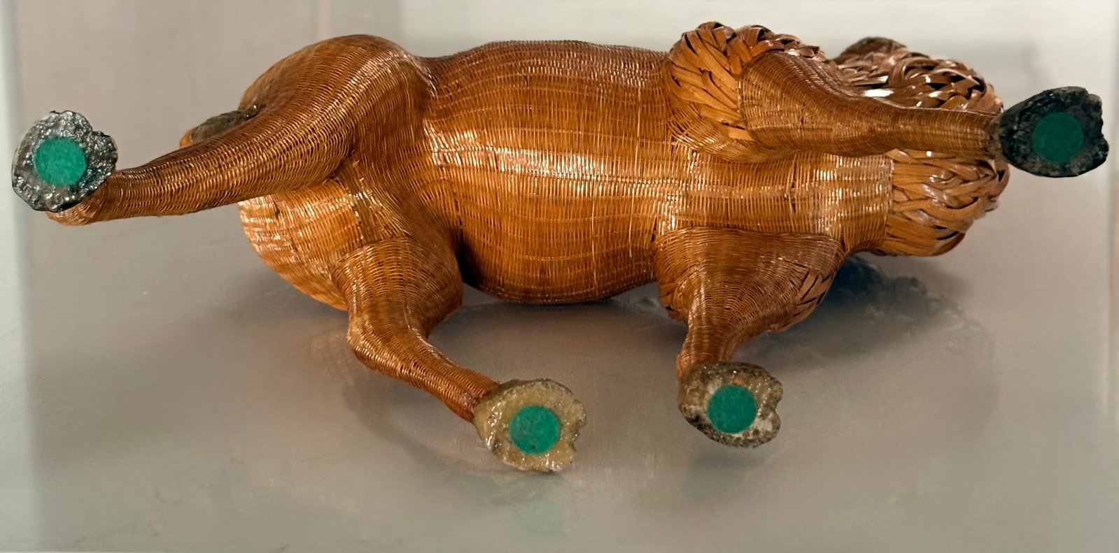 Mid-Century Chinese Wicker and Reed Camel - 7