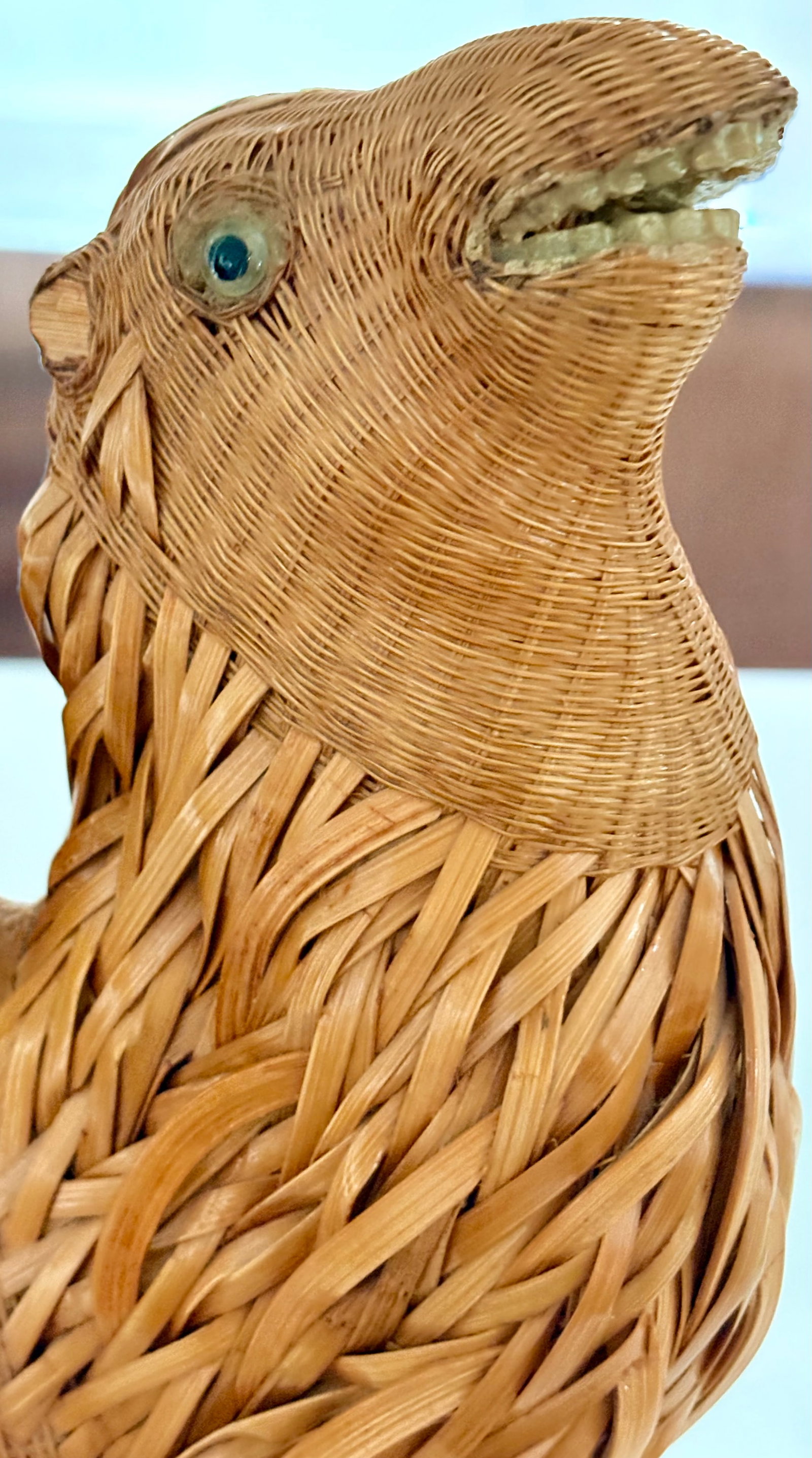 Mid-Century Chinese Wicker and Reed Camel - 9