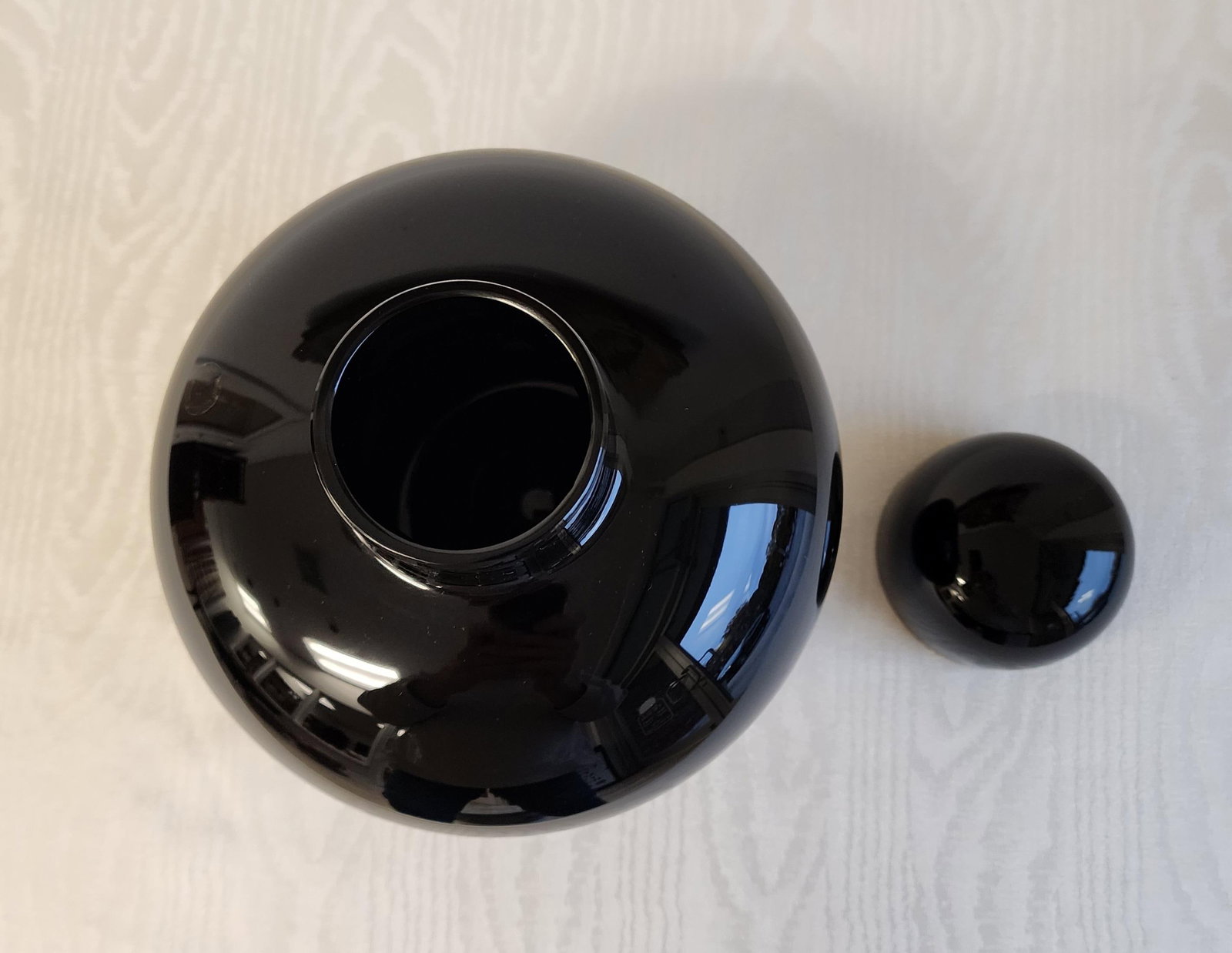 Venini Murano Opaco Black Vase With Cap by Tobia Scarpa - 10