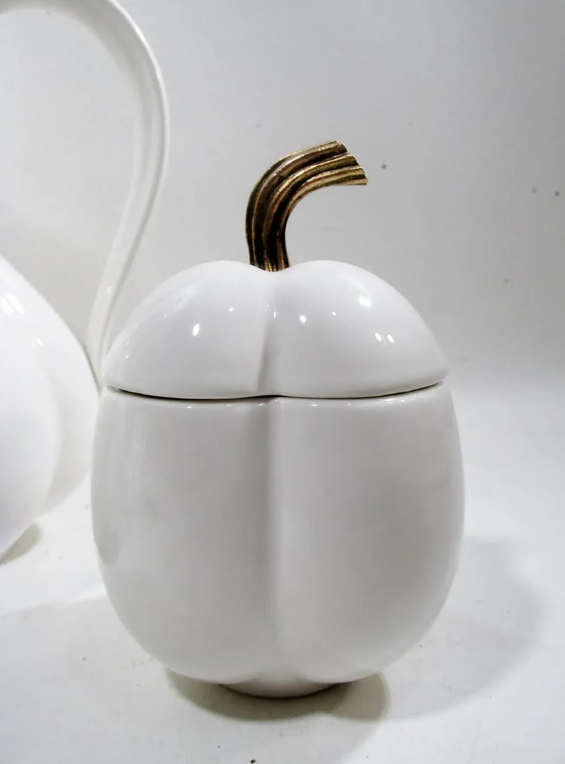 1960s Ernest Sohn Creations China Gourd Coffee Service - 3 Piece - 3