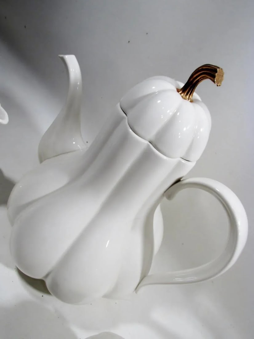 1960s Ernest Sohn Creations China Gourd Coffee Service - 3 Piece - 5