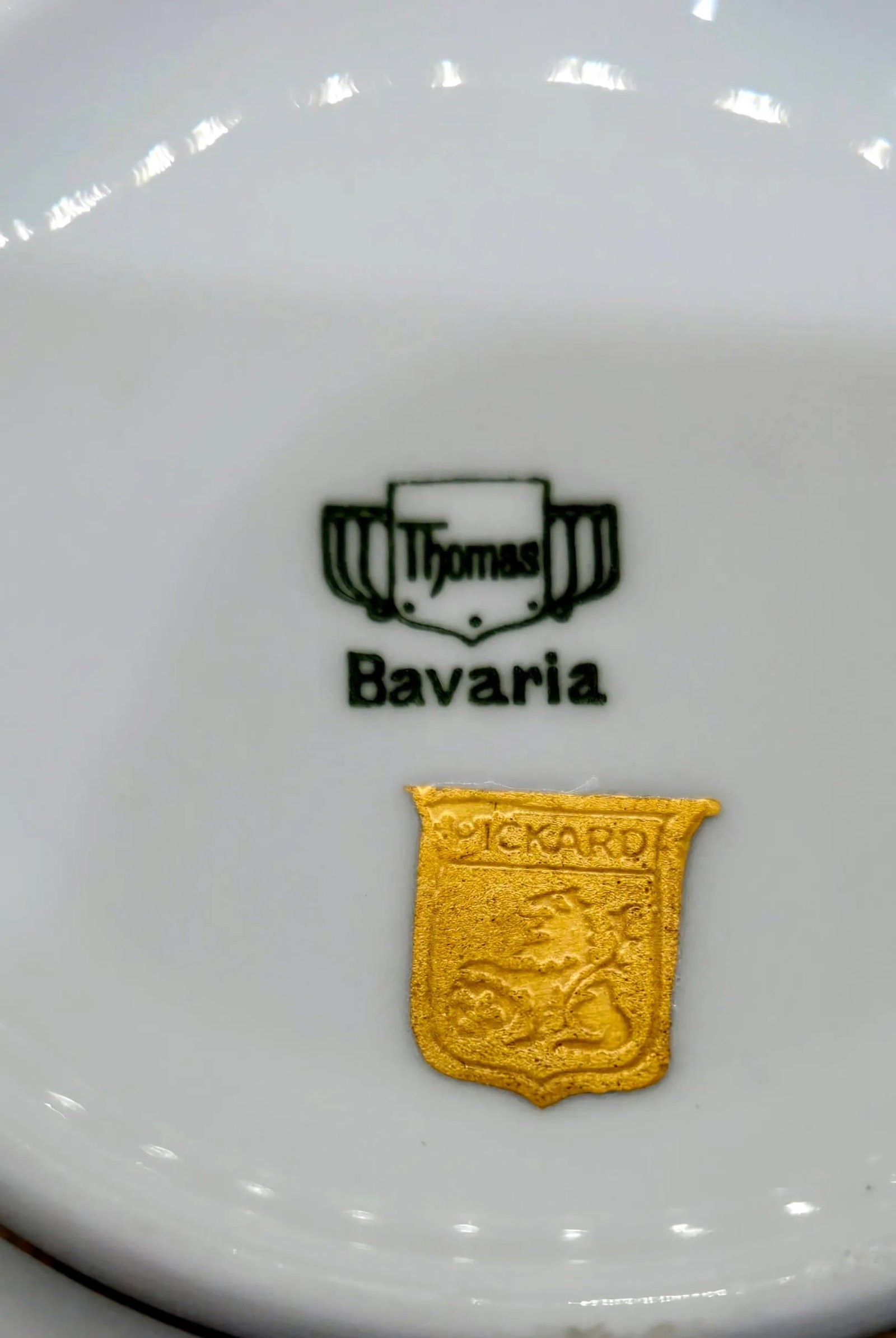 Thomas Bavaria Pickard 24k Gold Tea Set - 19 Pieces, 7 Cups & Saucers - 11