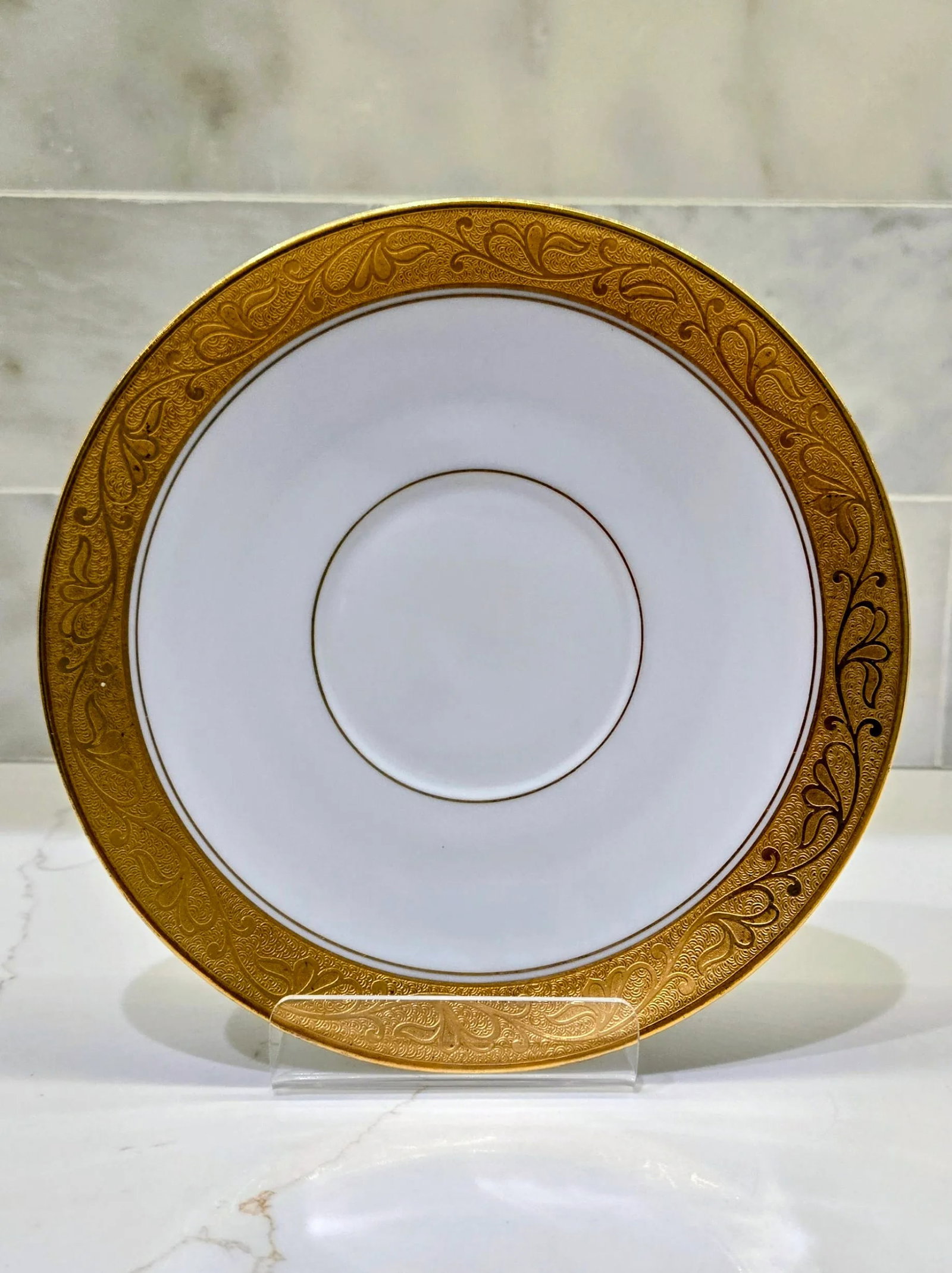 Thomas Bavaria Pickard 24k Gold Tea Set - 19 Pieces, 7 Cups & Saucers - 2