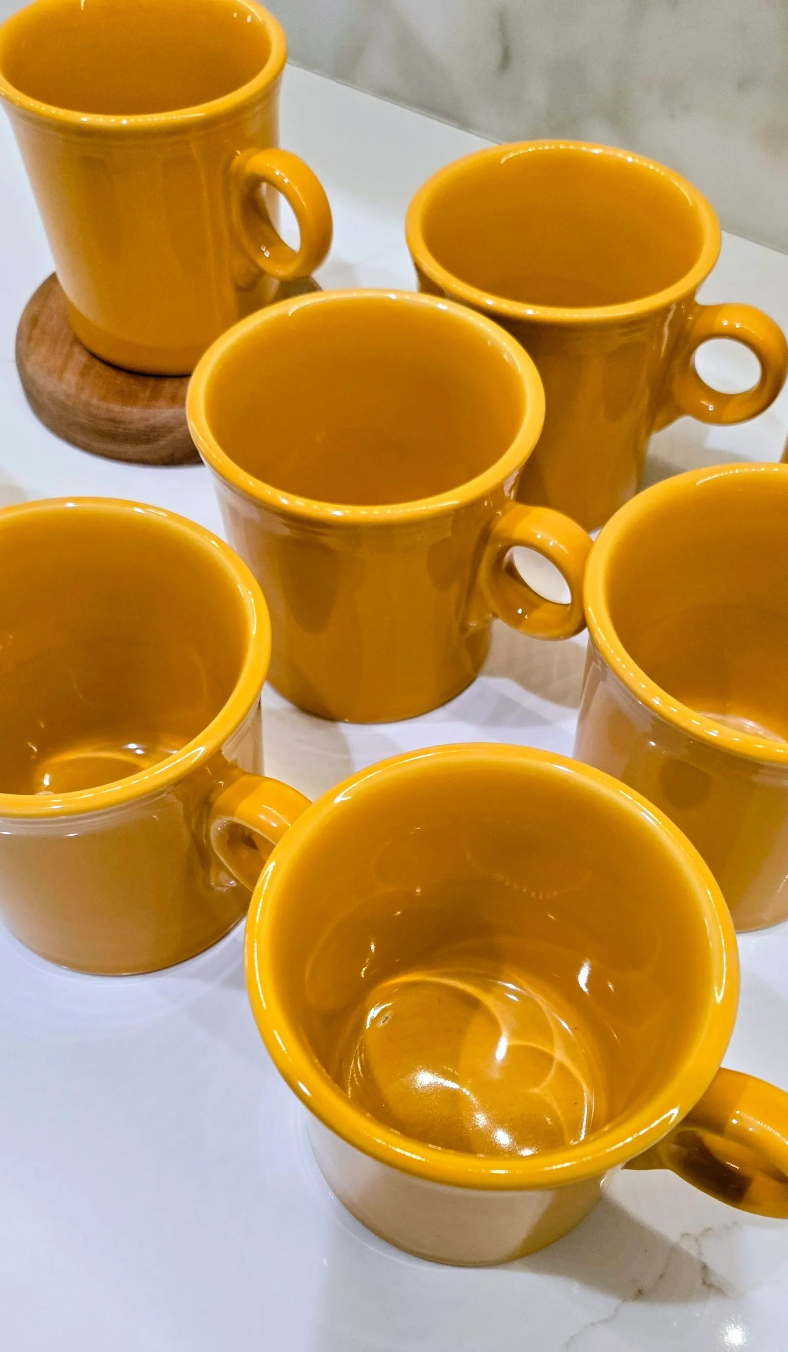 Fiesta Marigold 75th Anniversary Dinnerware Set - Service for 8, Dinner Plates, Salad Plates, Cups & - 8