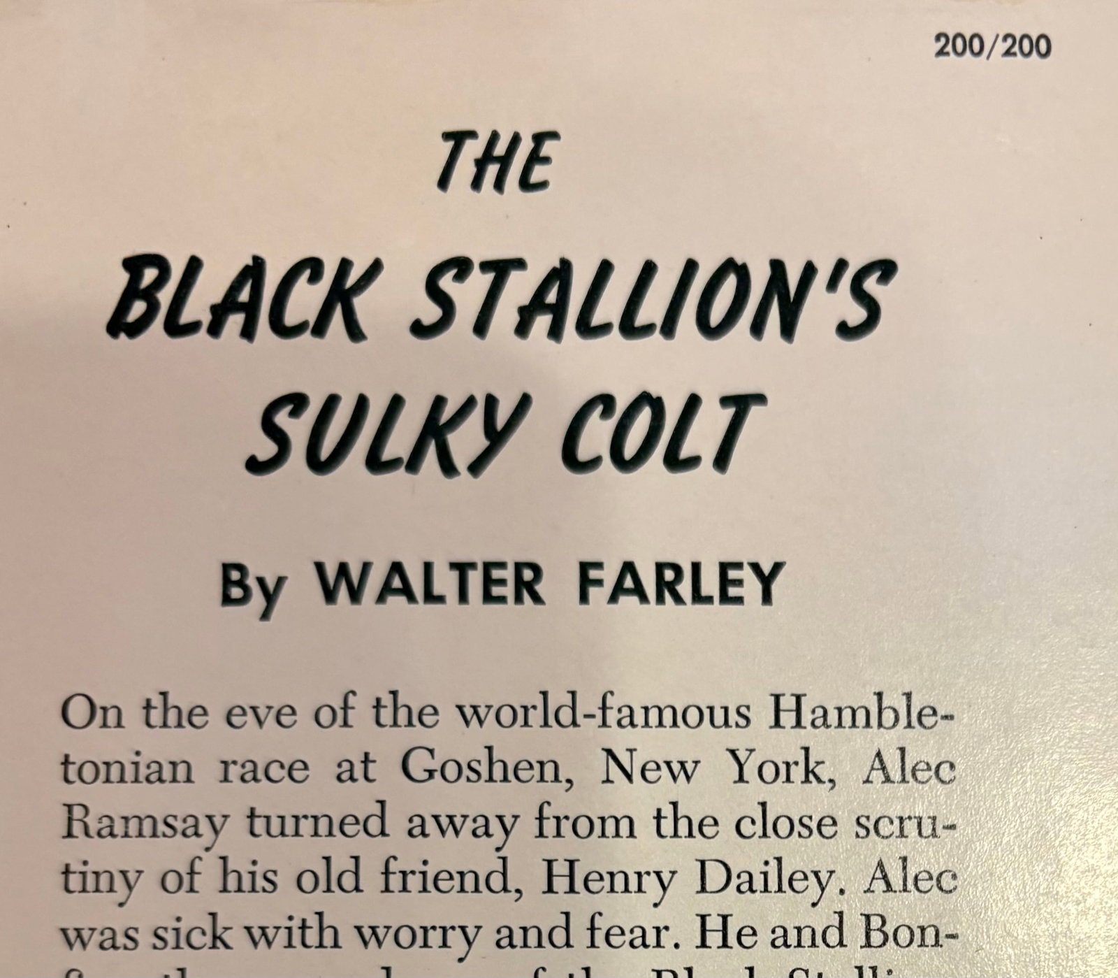 1950s Set of Four Rare First Edition Books From the Black Stallion Series by Walter Farley - 11