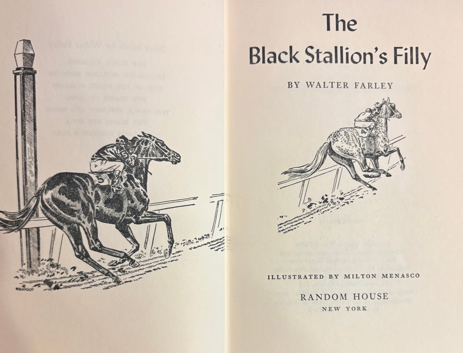 1950s Set of Four Rare First Edition Books From the Black Stallion Series by Walter Farley - 9