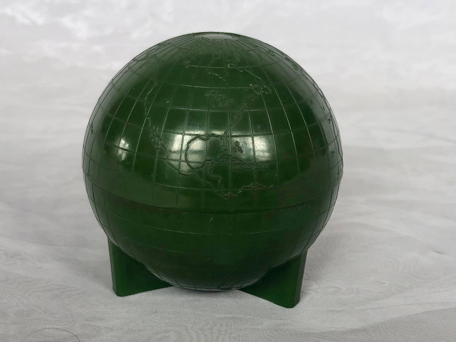Vintage Bakelite World Globe Inkwell - 4