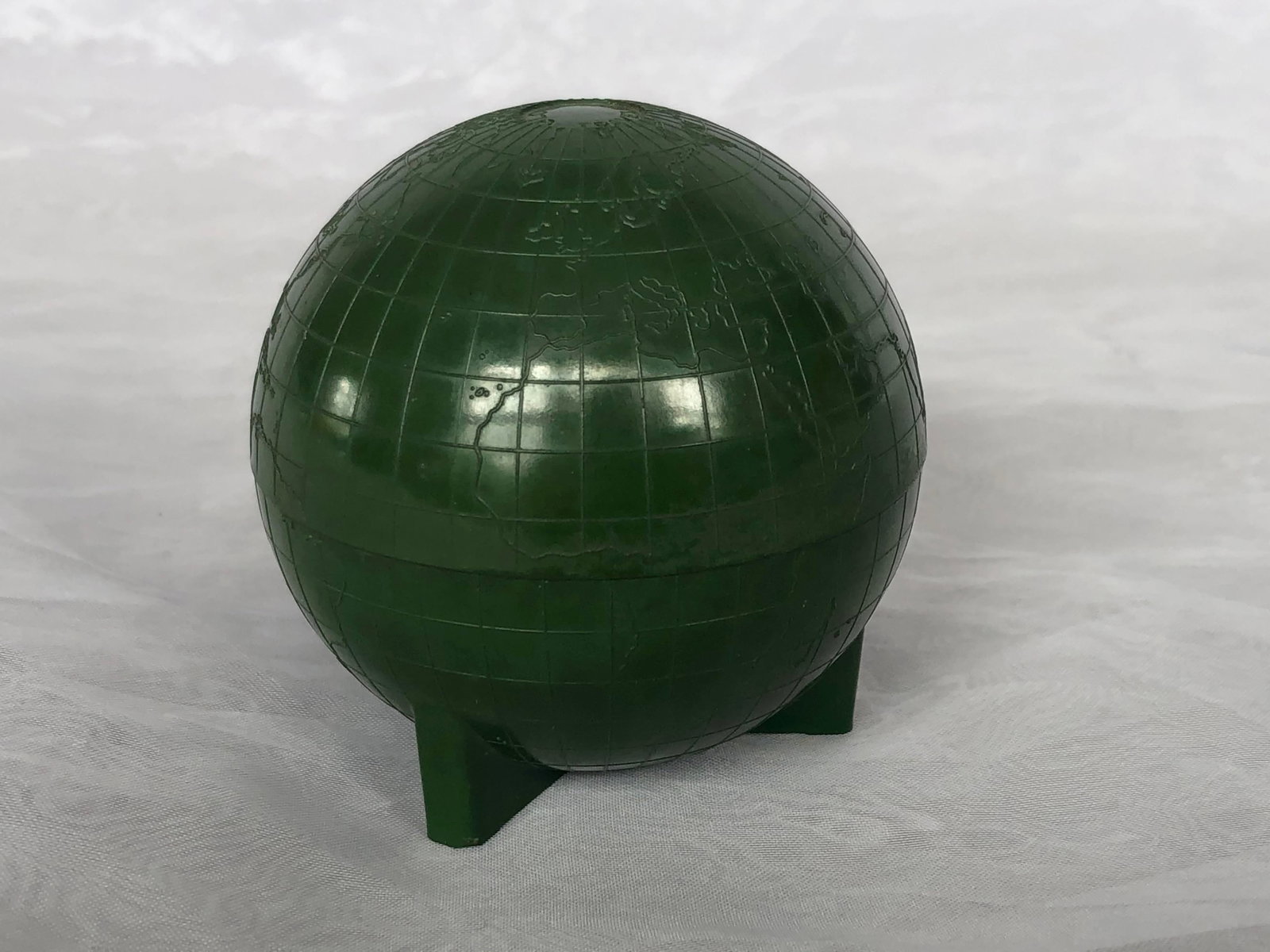 Vintage Bakelite World Globe Inkwell - 6