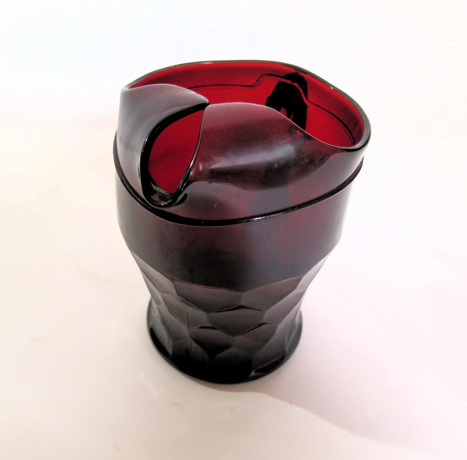 Mid 20th Century Venetian Ruby Red Glass Pitcher - 2