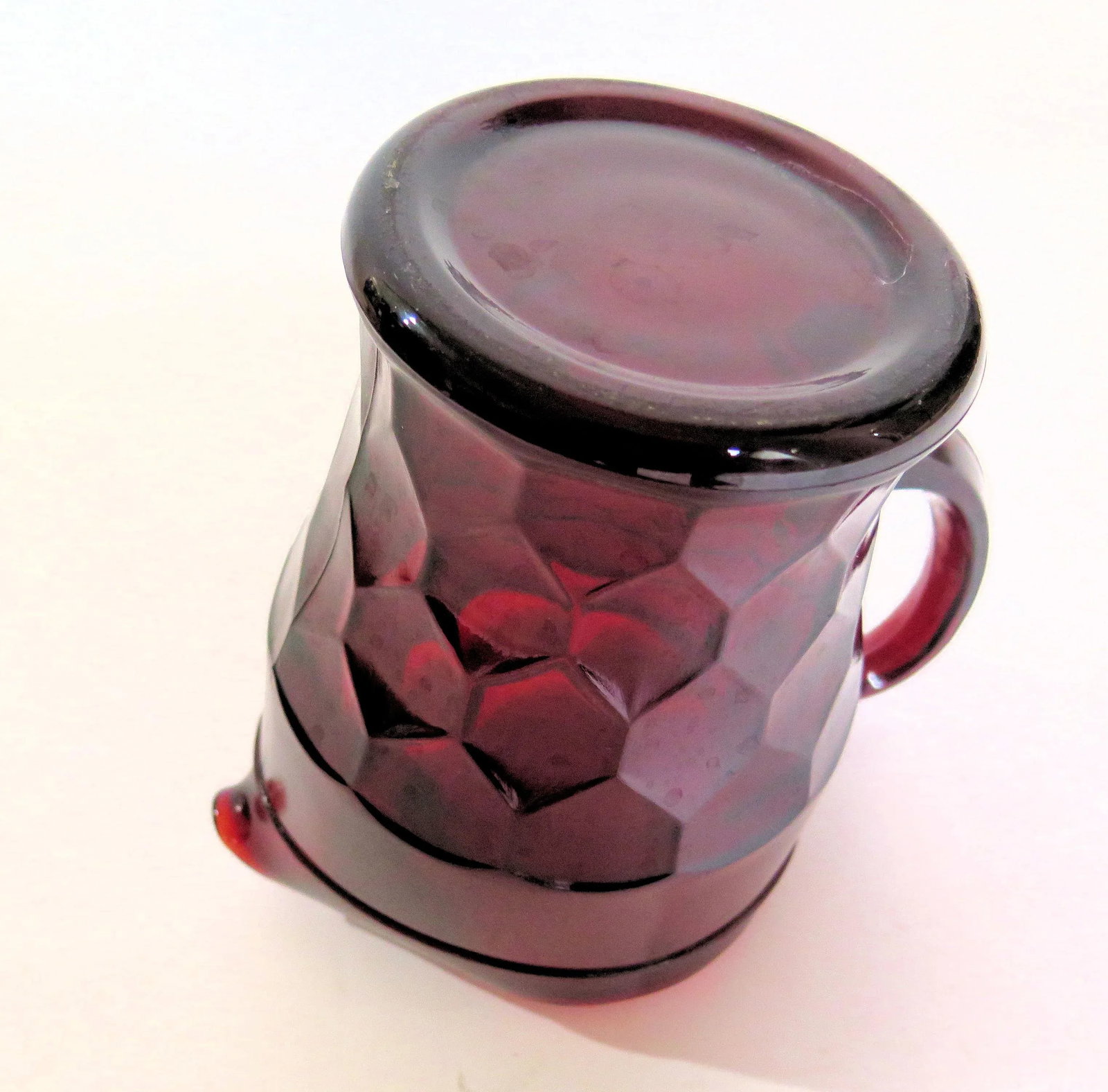 Mid 20th Century Venetian Ruby Red Glass Pitcher - 3